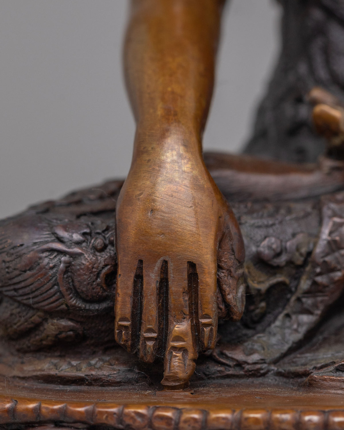 Shakyamuni Buddha Statue for Devotion | Handcrafted Oxidized Copper Art