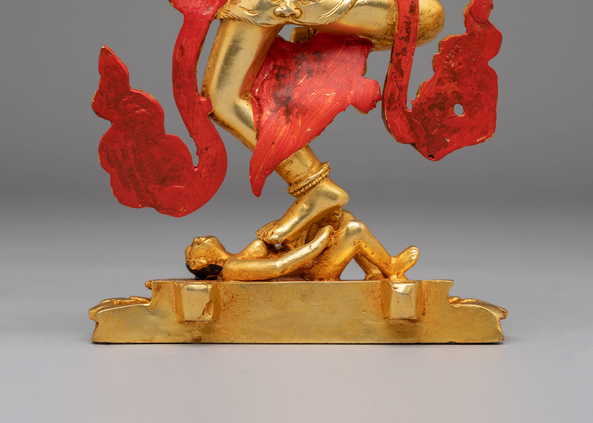 Handcrafted Simhamukha Buddhist Statue | Sacred Simhamukha Statue for Spiritual Practice