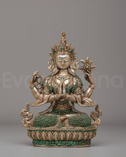 Handcrafted Chenrezig Buddhist Statue 