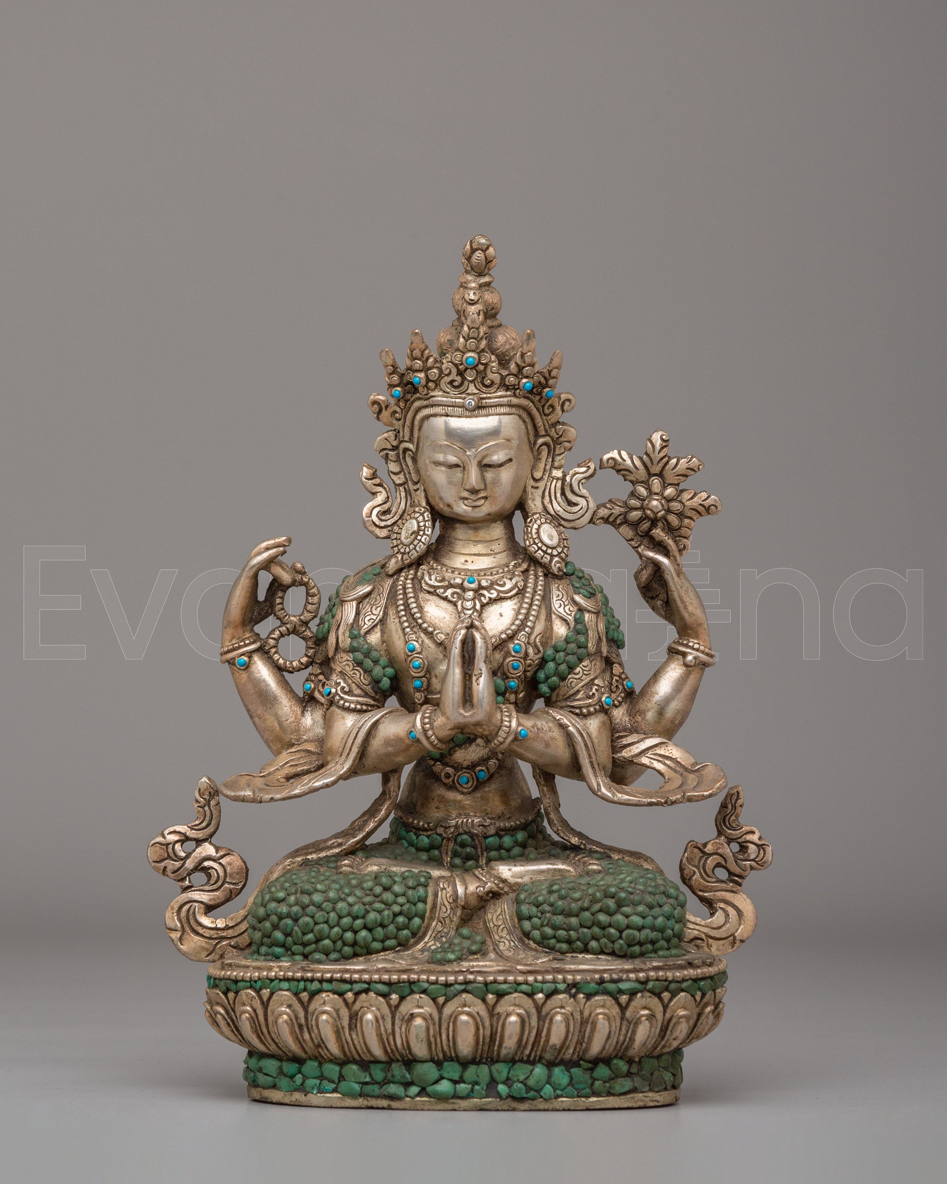 Handcrafted Chenrezig Buddhist Statue 