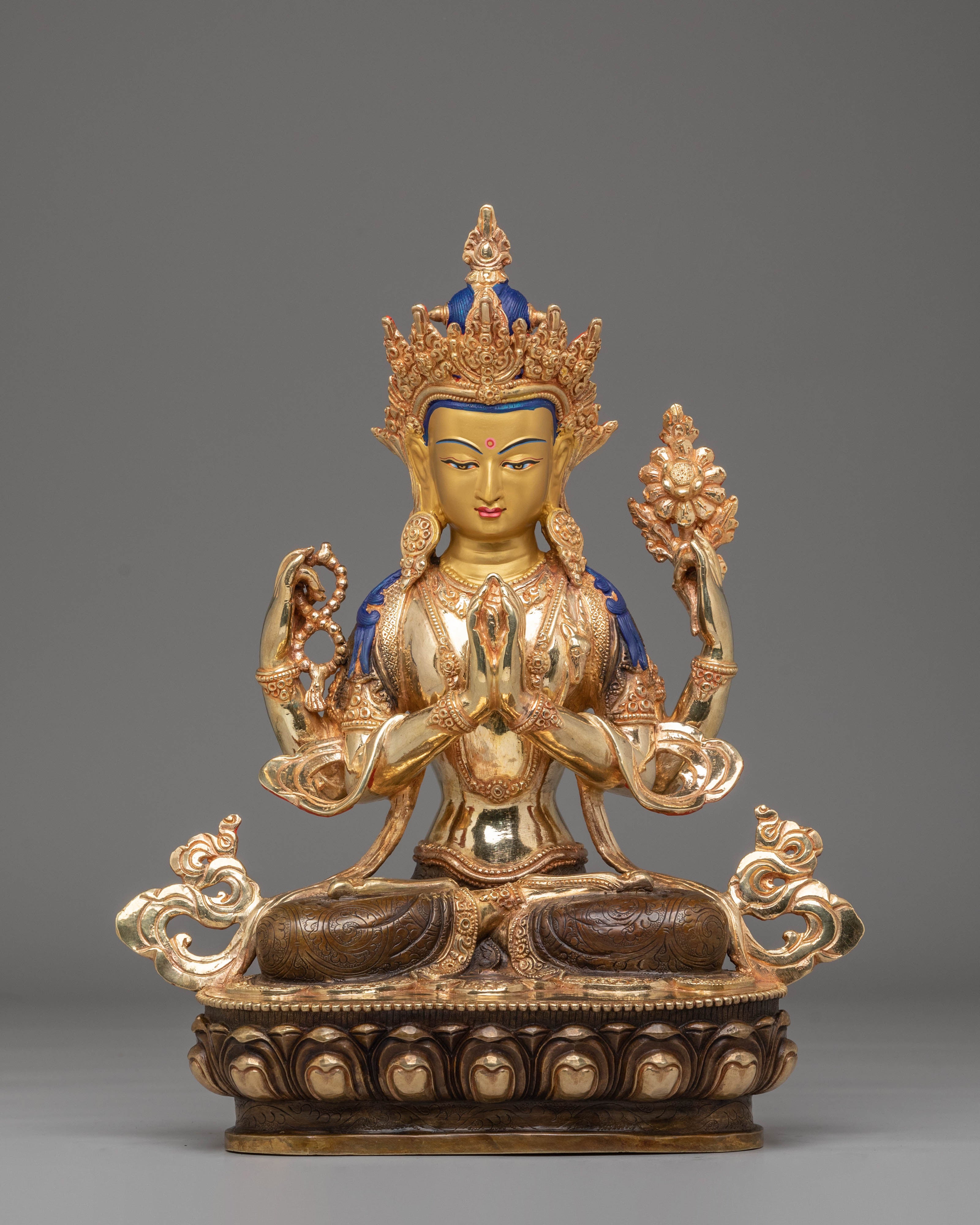 Sacred Buddha Dharma Sangha Set | Tibetan Deity Figurines