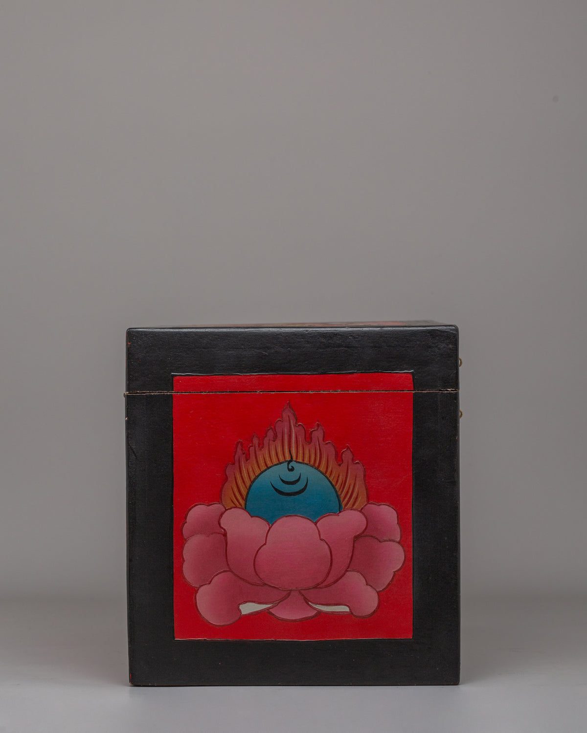 Handmade Treasure Wooden Box | Handcrafted Storage Chest with Painted Artwork
