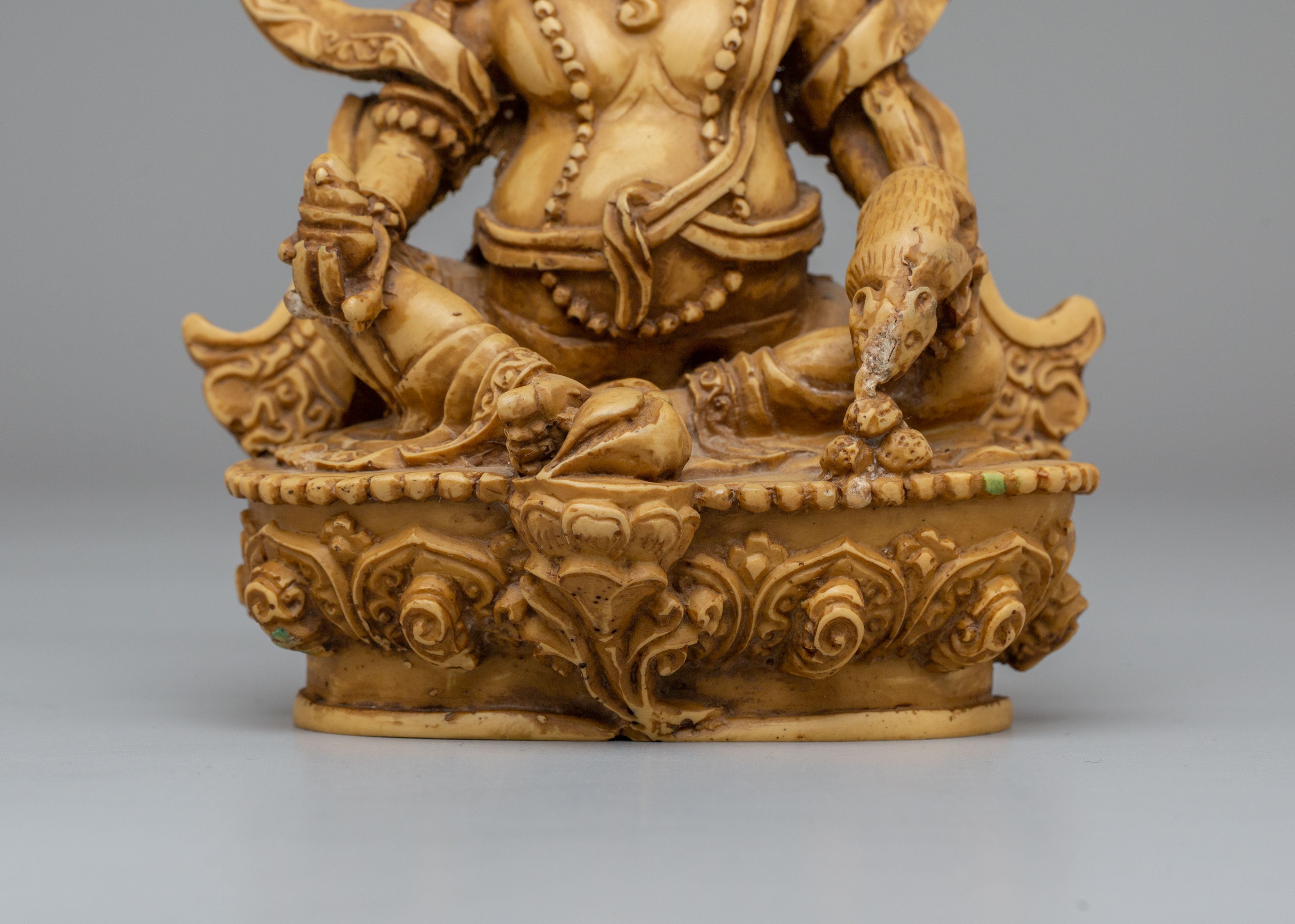 Wealth Dzambhala Deity Statue | Buddhist Prosperity & Abundance Sculpture