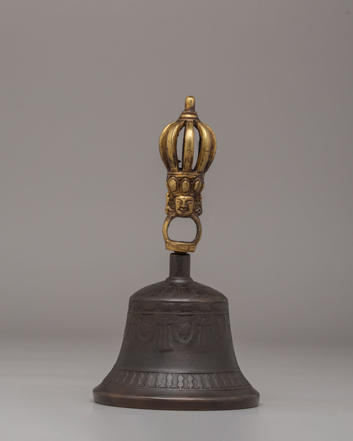 Himalayan Altar Vajra and Bell Set | Handcrafted Ritual Tools for Spiritual Practice