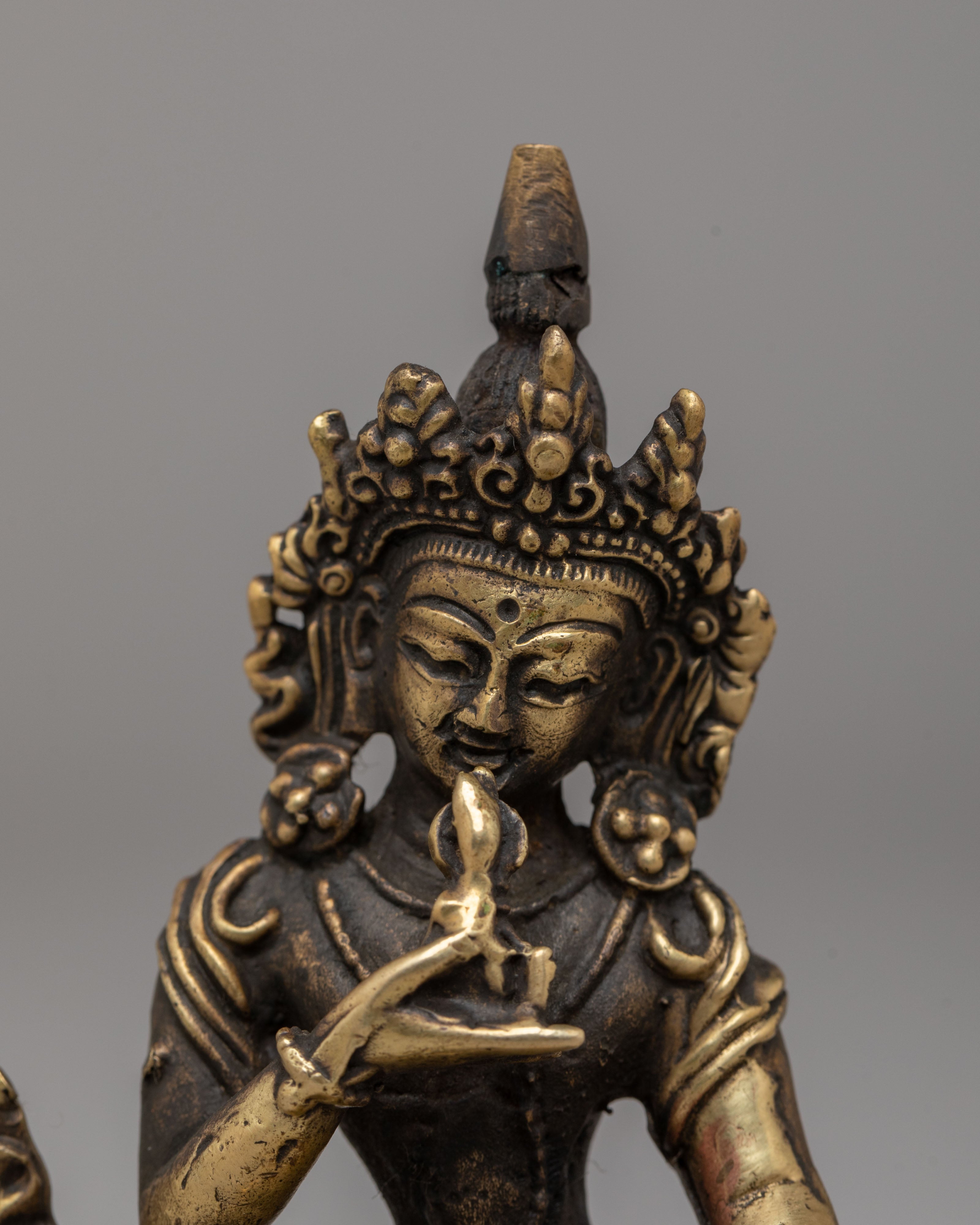 Handcrafted Sacred Vajrasattva Statue | Tibetan Buddhist Purification Deity