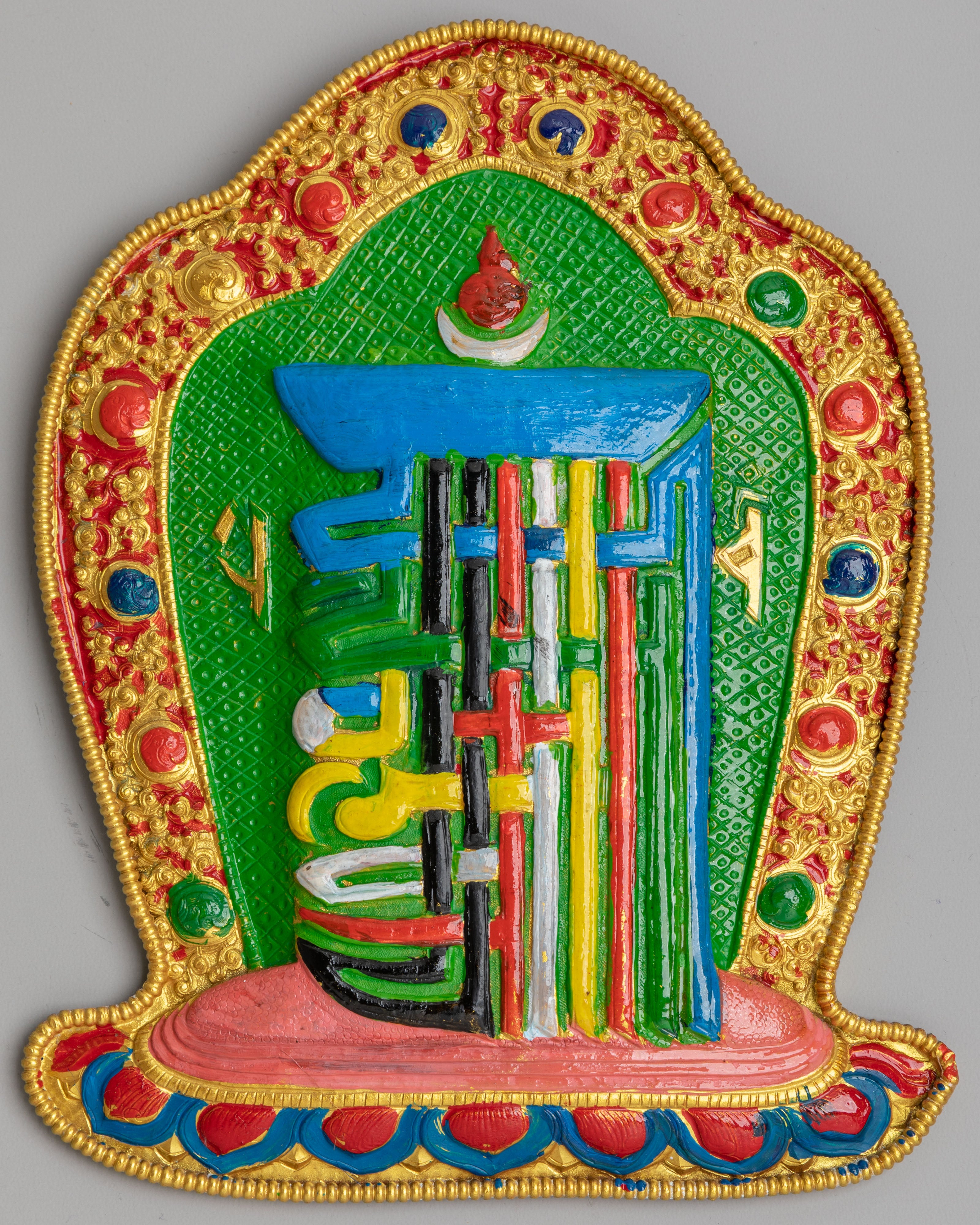 Sacred Kalachakra Wall Art for Altar | Tibetan Buddhist Artwork
