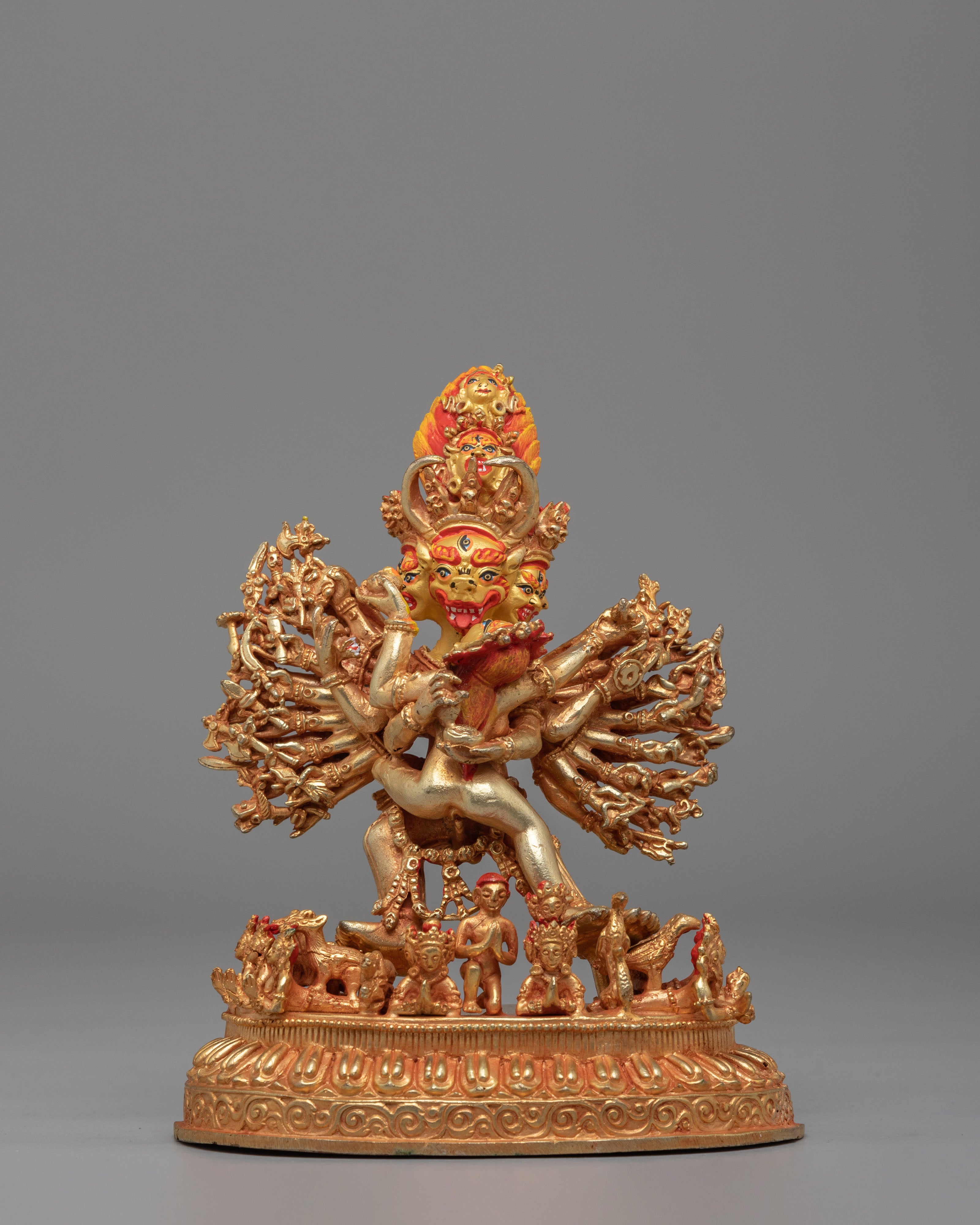 Yamantaka With Consort Statue | Traditional Artwork