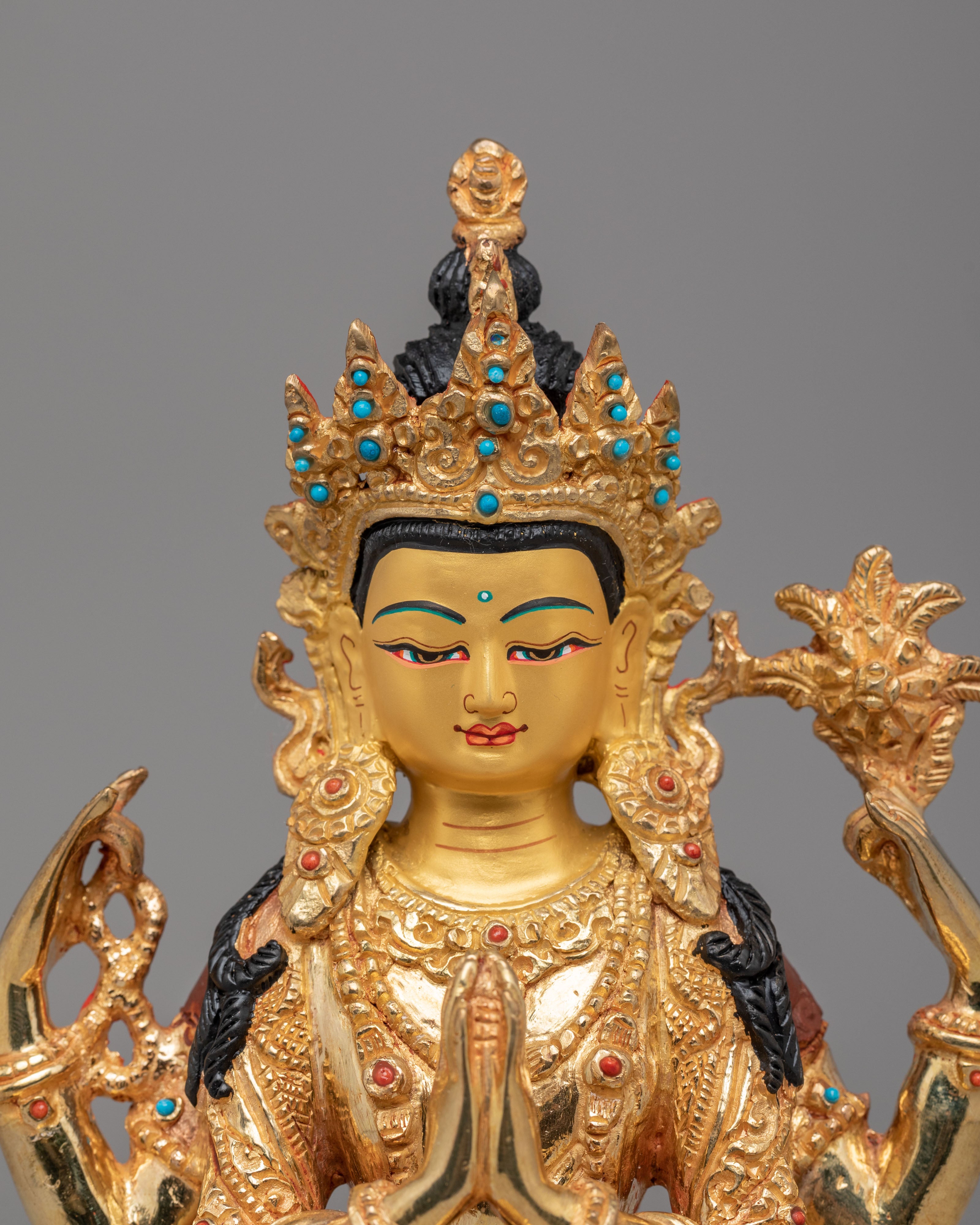 Spiritual Compassion Chenrezig Statue | Tibetan Bodhisattva of Compassion