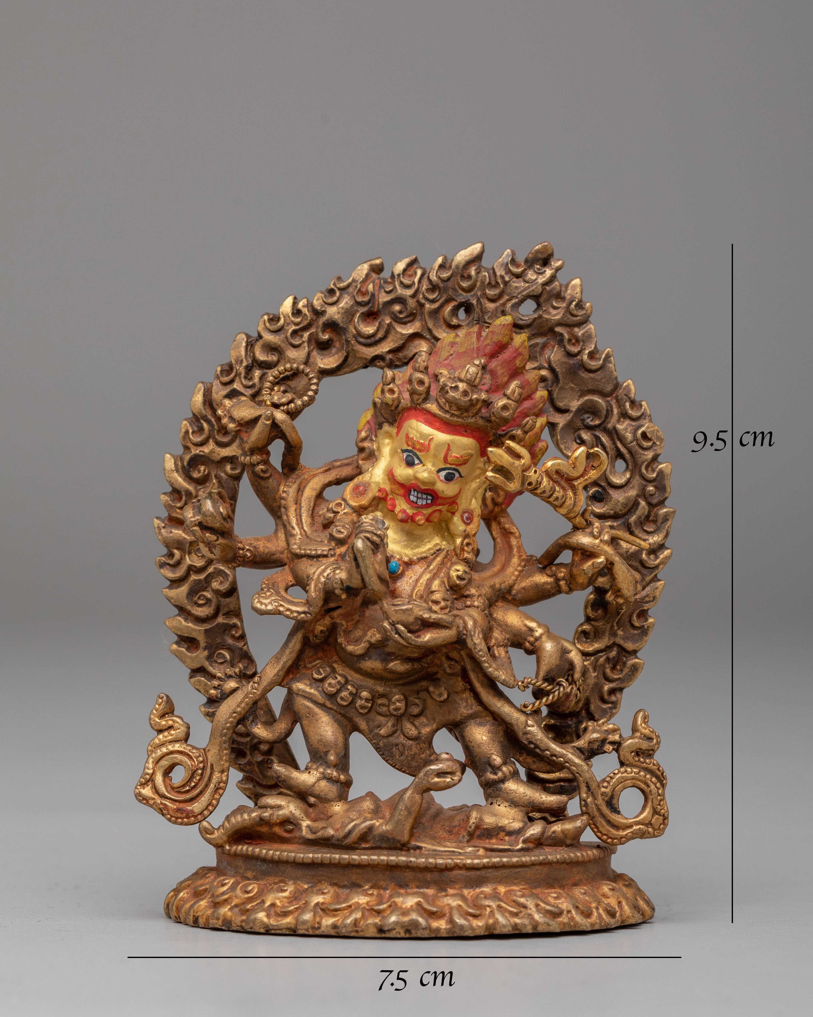 Traditional Six-Armed Mahakala Statue | Himalayan Art