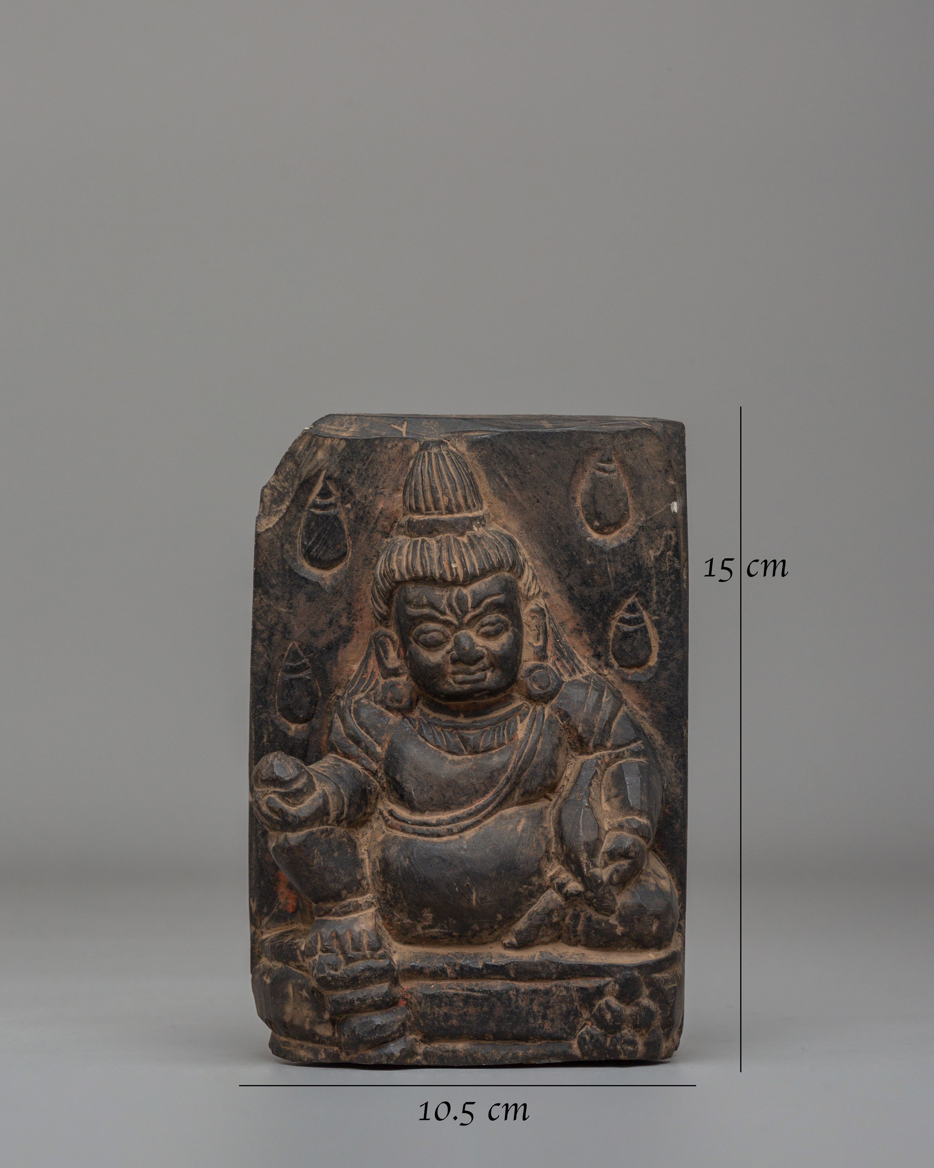 Sacred Tibetan Dzambhala Altar Statue | Wealth God Figurine