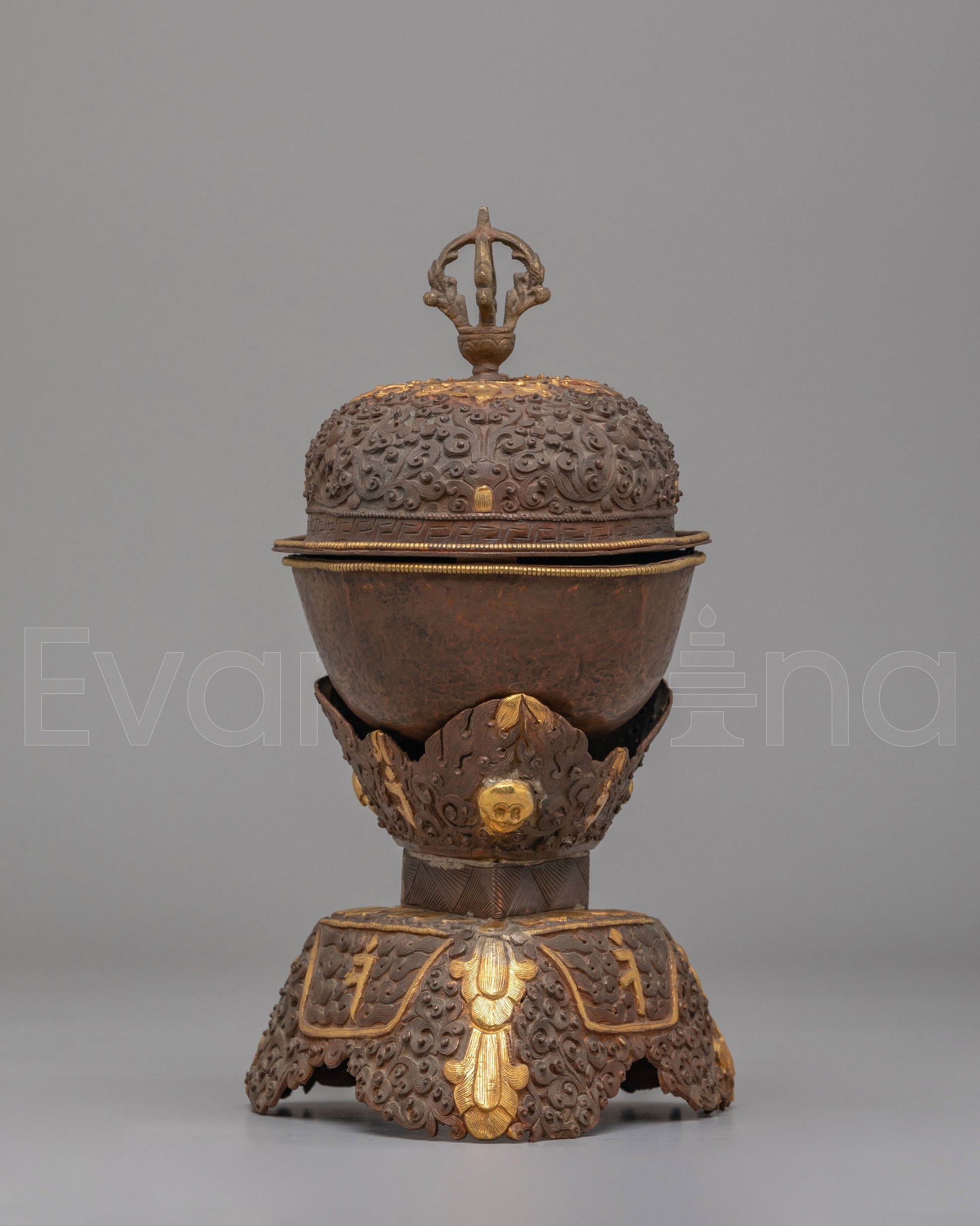 Traditional Buddhist Kapala Vessel