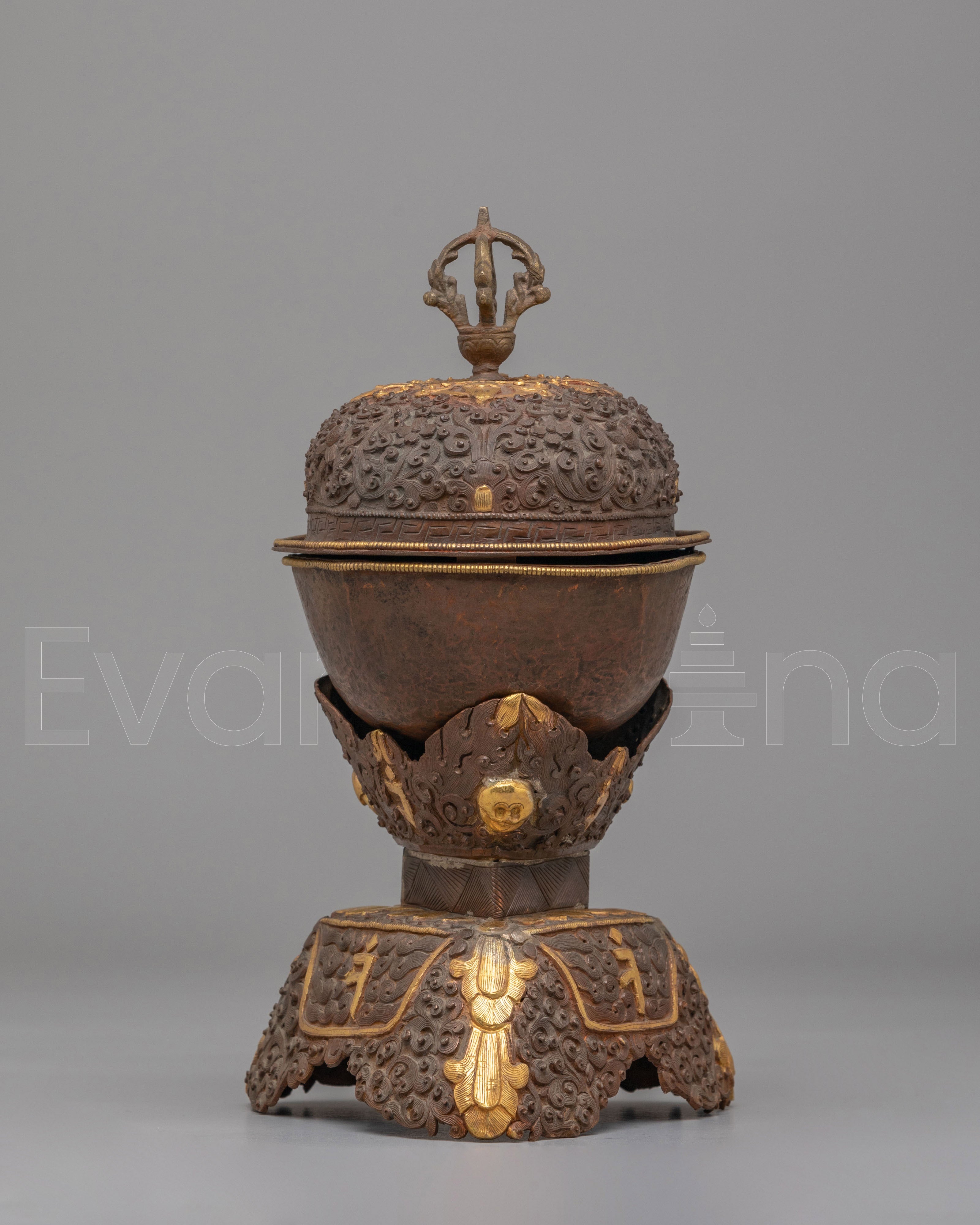 Traditional Buddhist Kapala Vessel