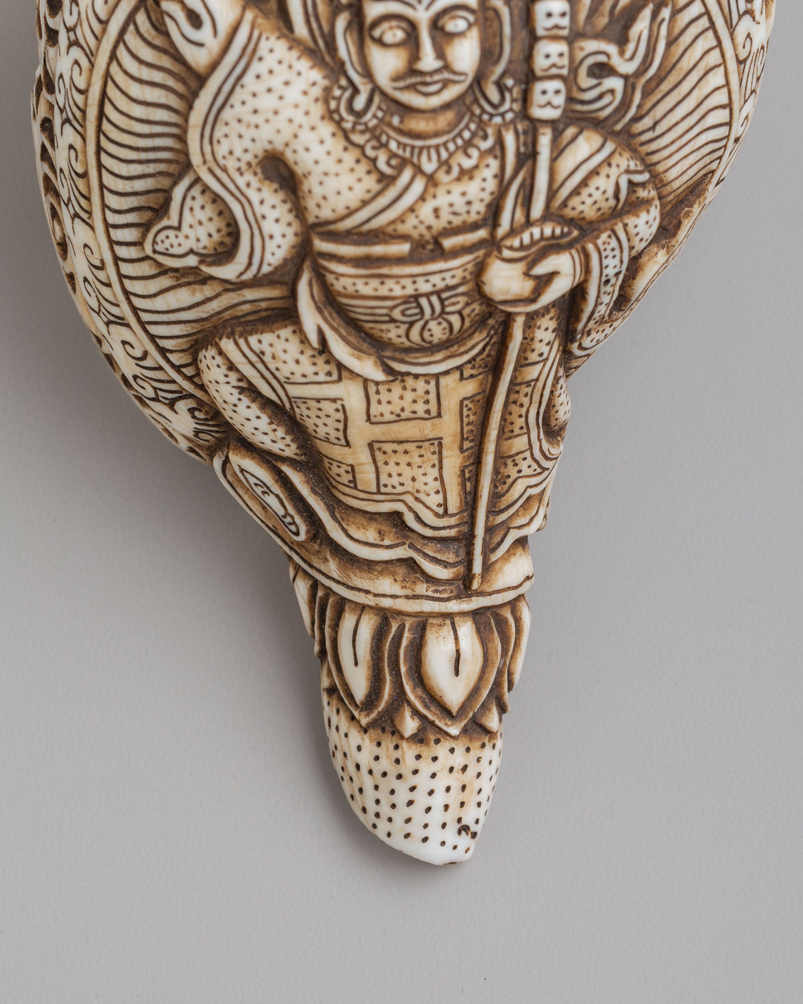 Traditional Handmade Conch Shell | Sacred Buddhist Ritual Symbol