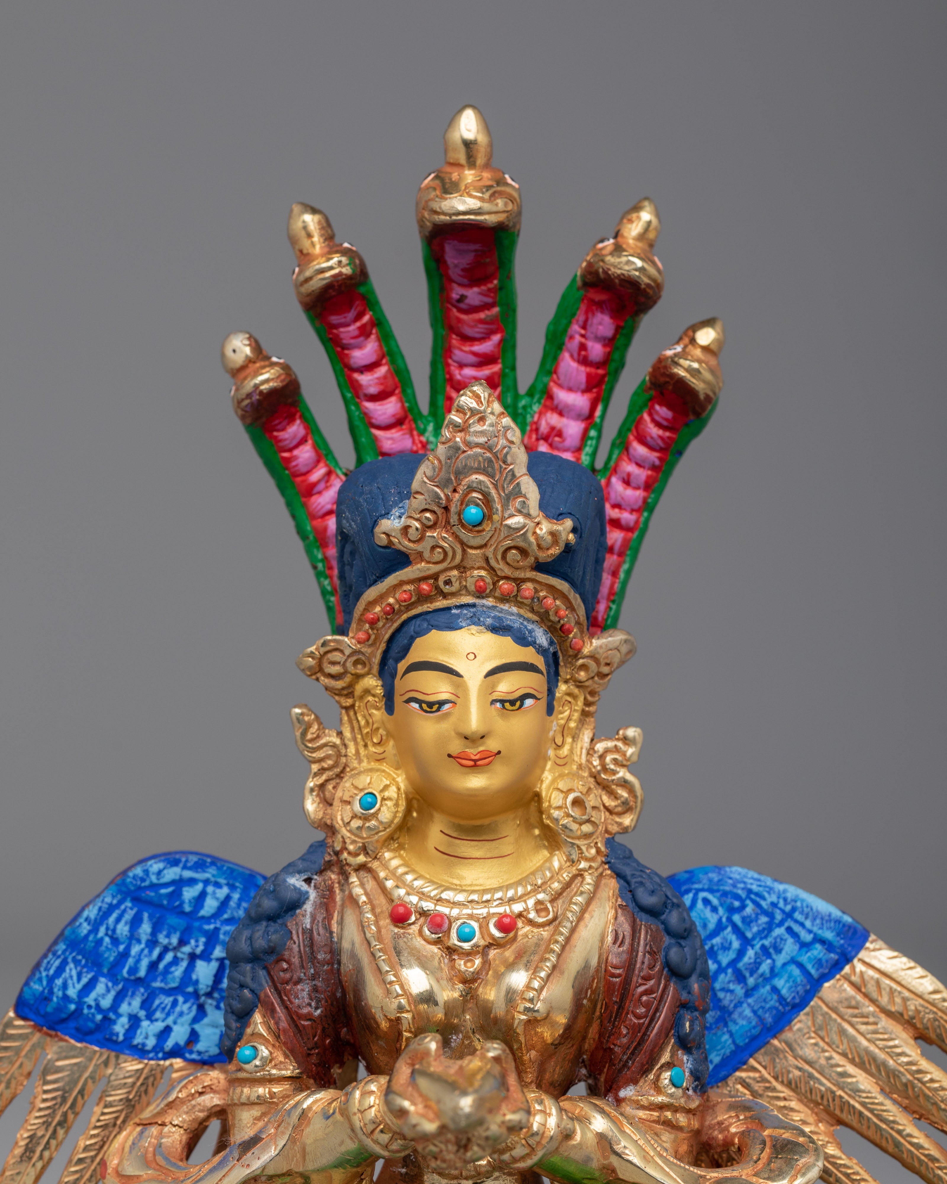 Tibetan Nagkanya Deity Statue | Himalayan Spiritual Artwork