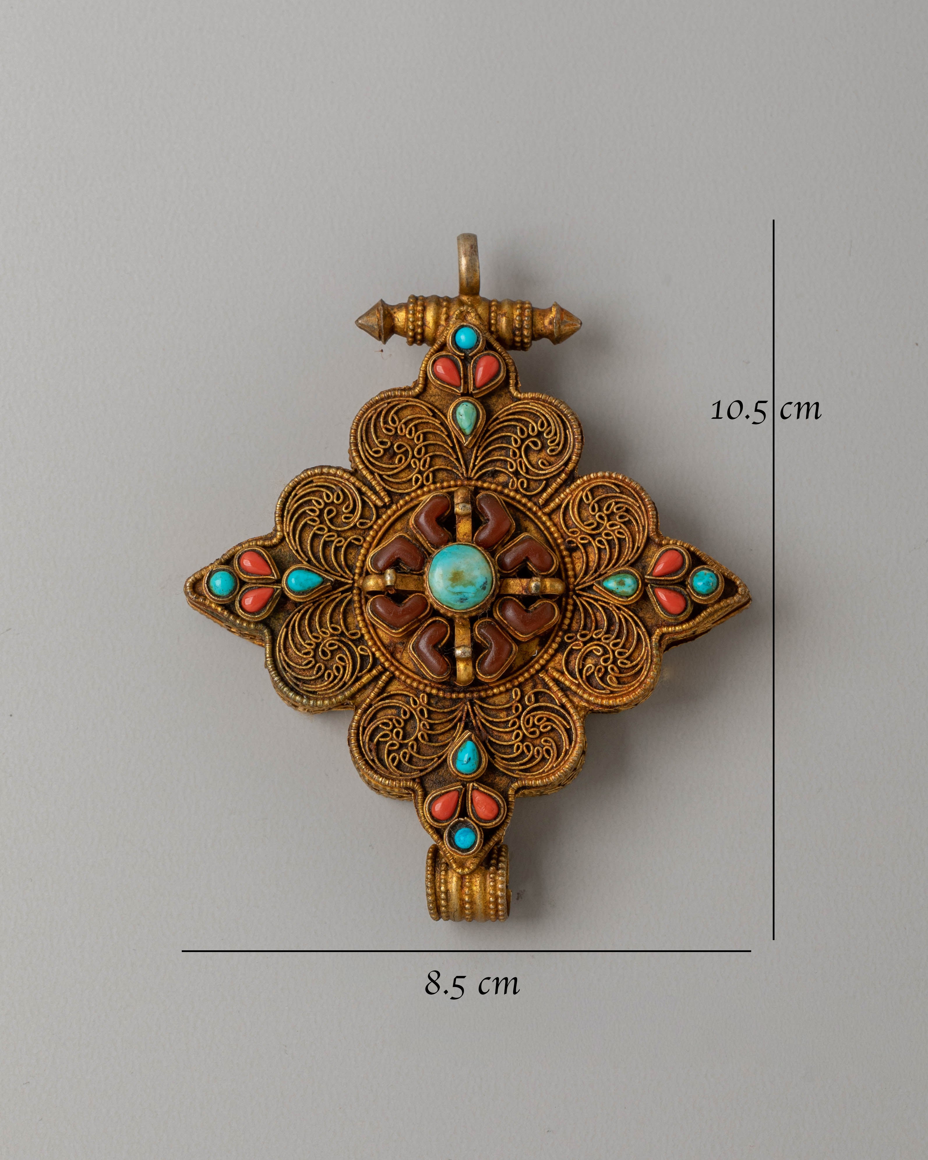 Bishwo Vajra Ghau Box Locket | Spiritual Jewelry for Protection