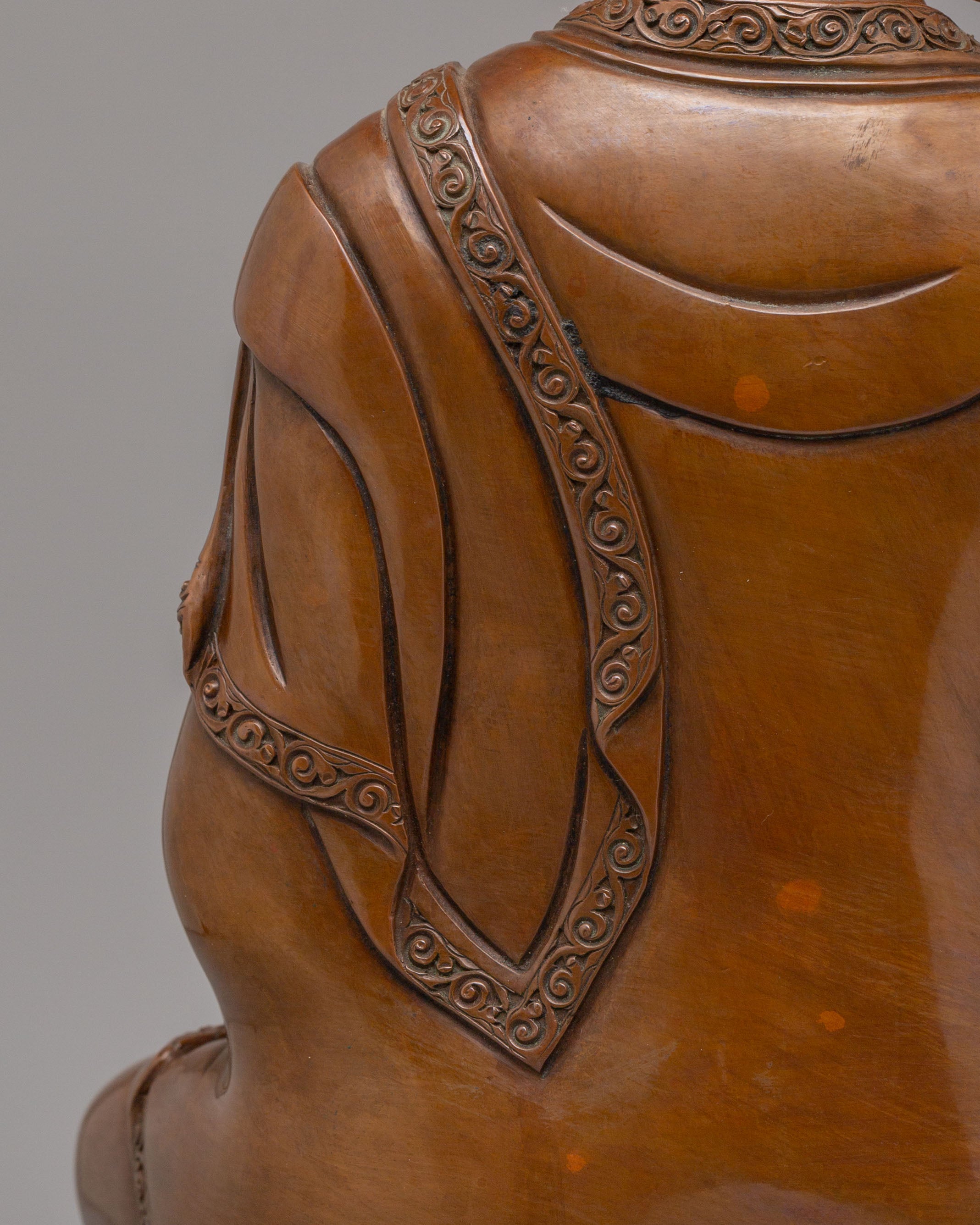 Tibetan Amitabha Sculpture for Wisdom | Handmade Buddha Statue for Meditation
