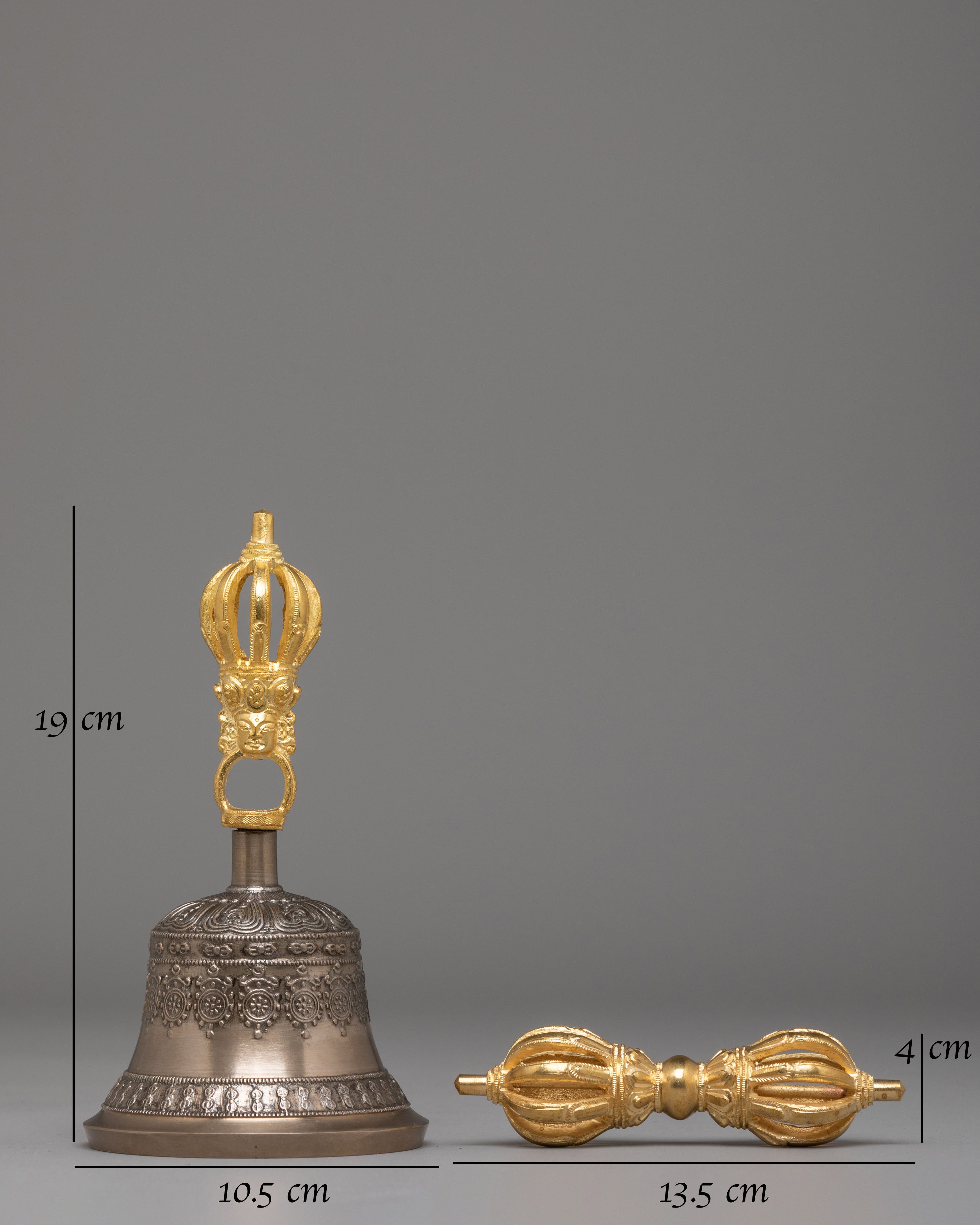 Buddhist Ritual Dorje and Bell Set | Sacred Vajrayana Meditation Tools