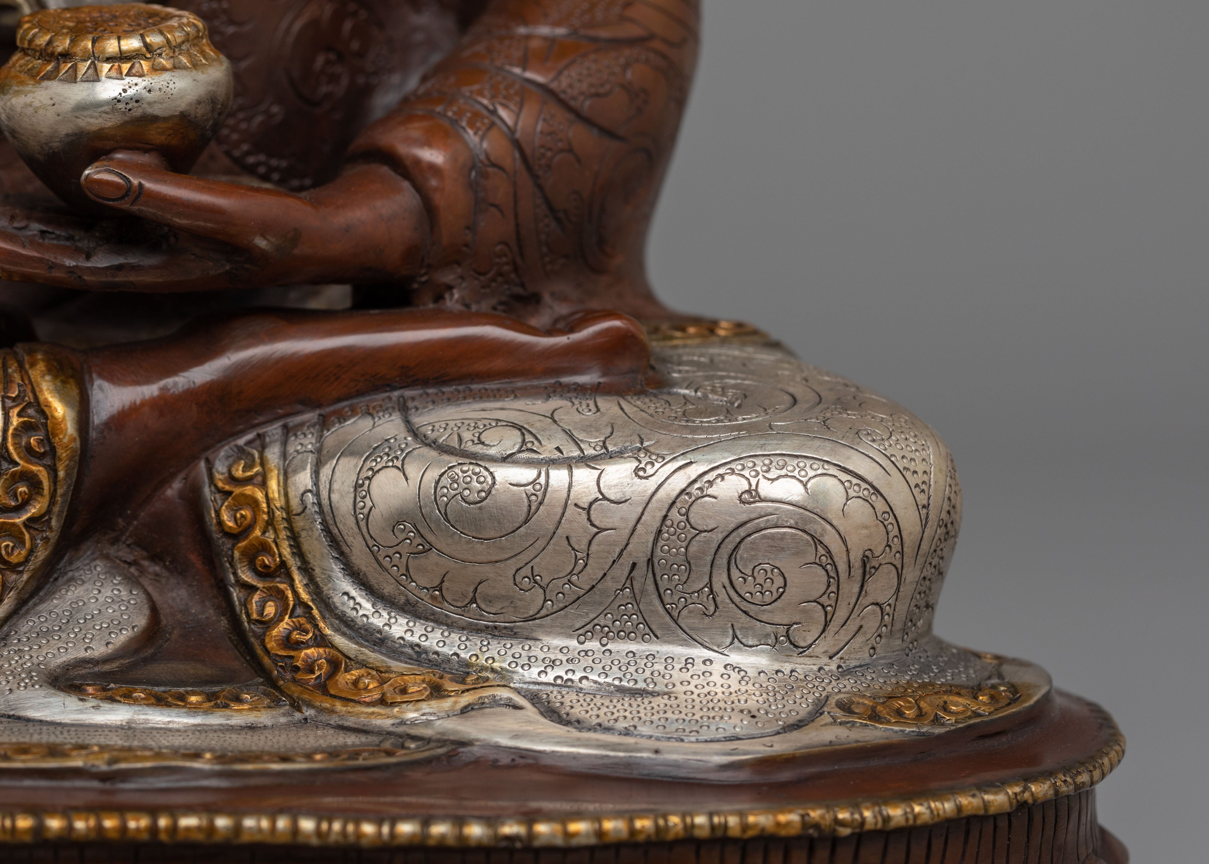 Amoghasiddhi Buddha Meditation Statue | Traditional Tibetan Artwork