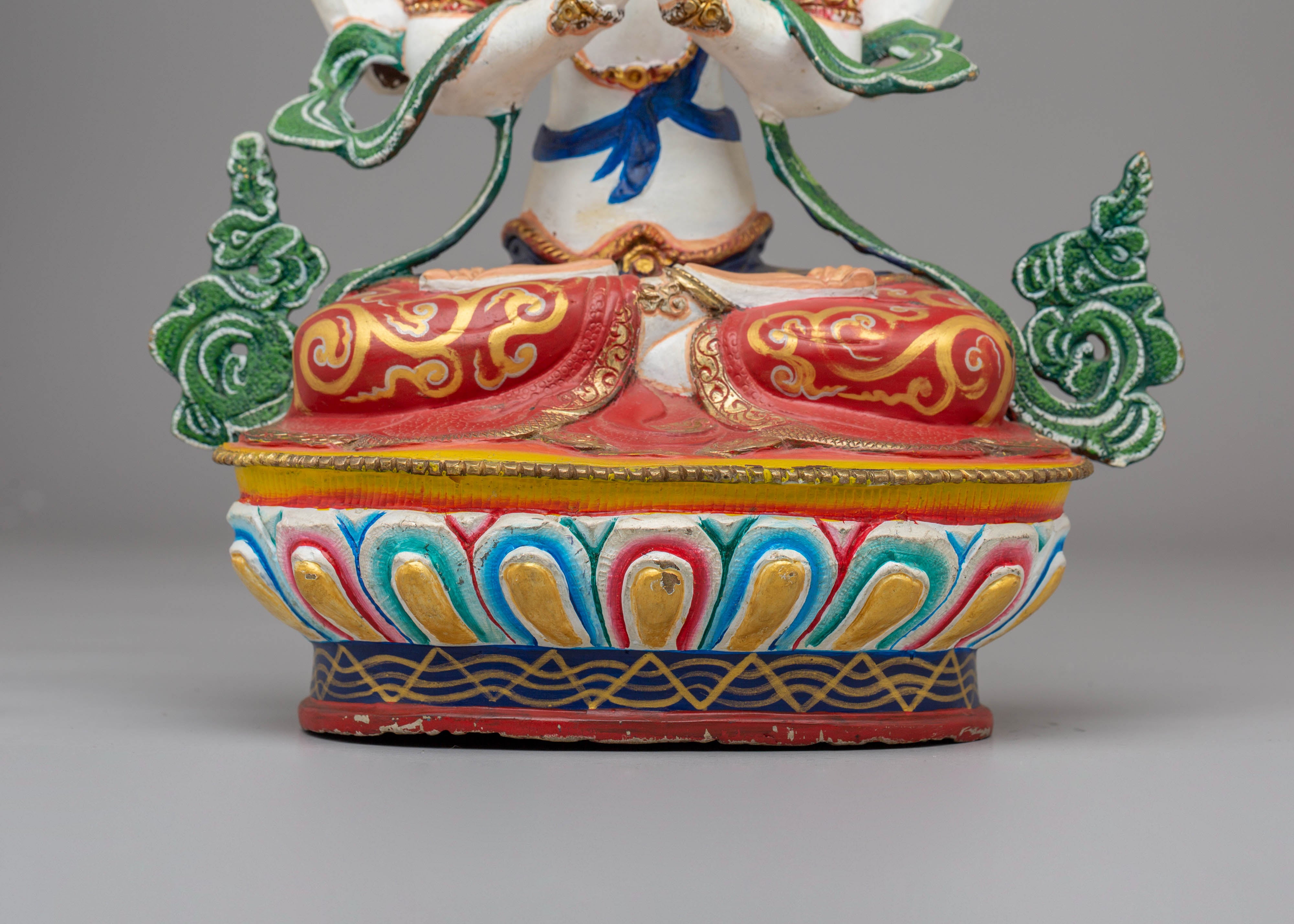 Bodhisattva four-armed Chenrezig statue | Handcrafted Copper Statue