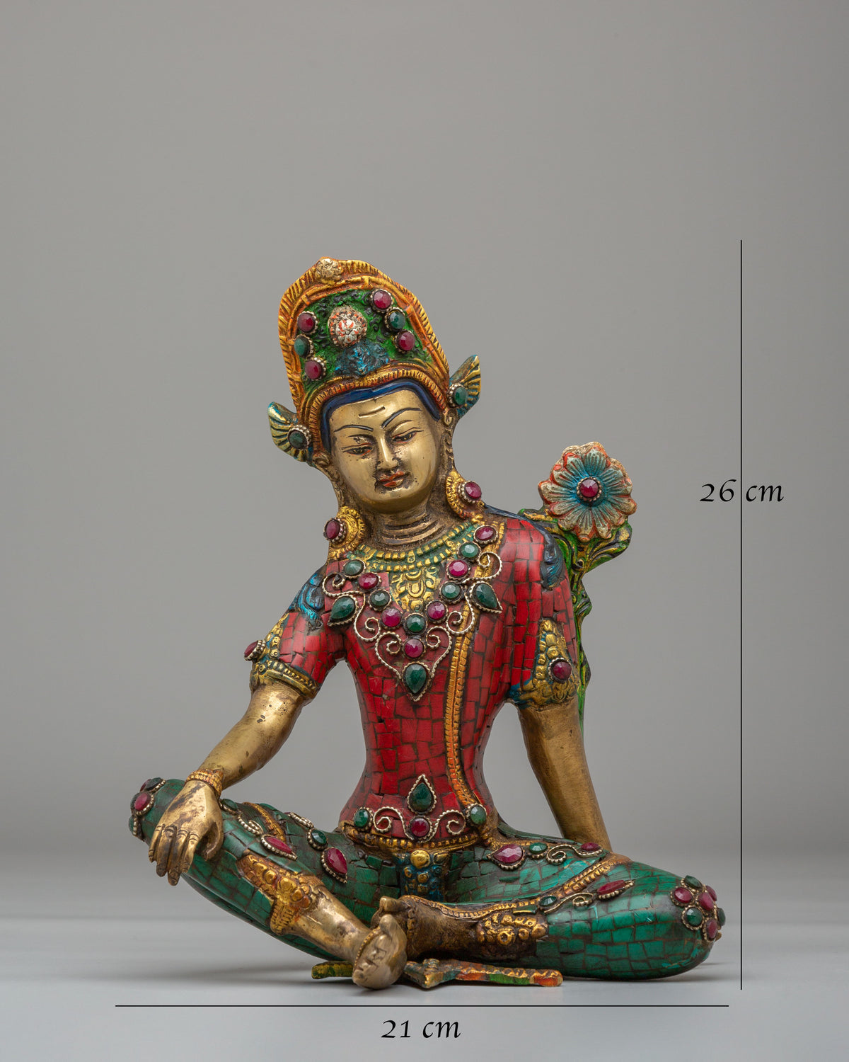 Traditional Lord Indra Spiritual Statue | Hindu Deity Sculpture