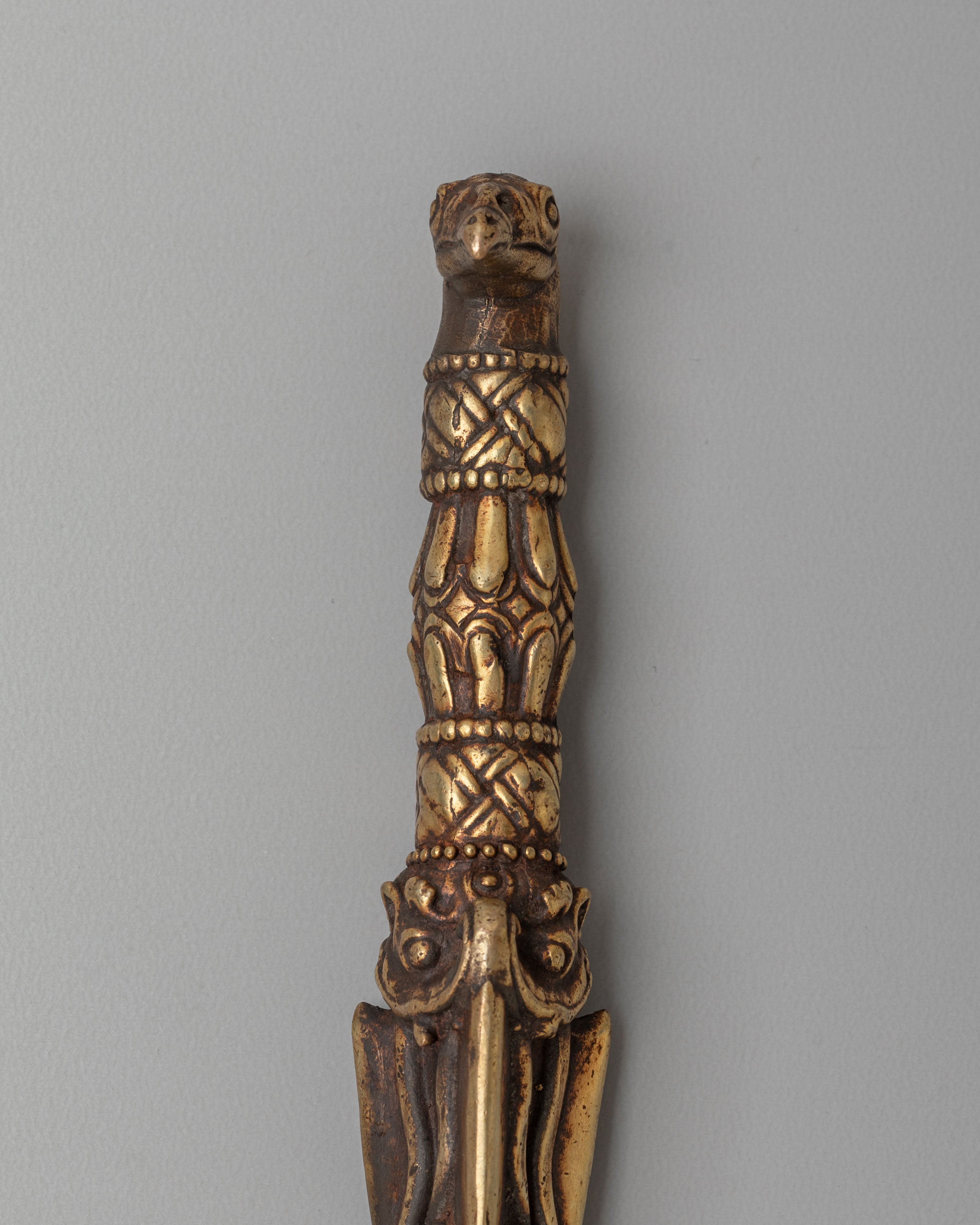 Handmade Tibetan Ritual Phurba | Bronze Vajrakilaya Dagger