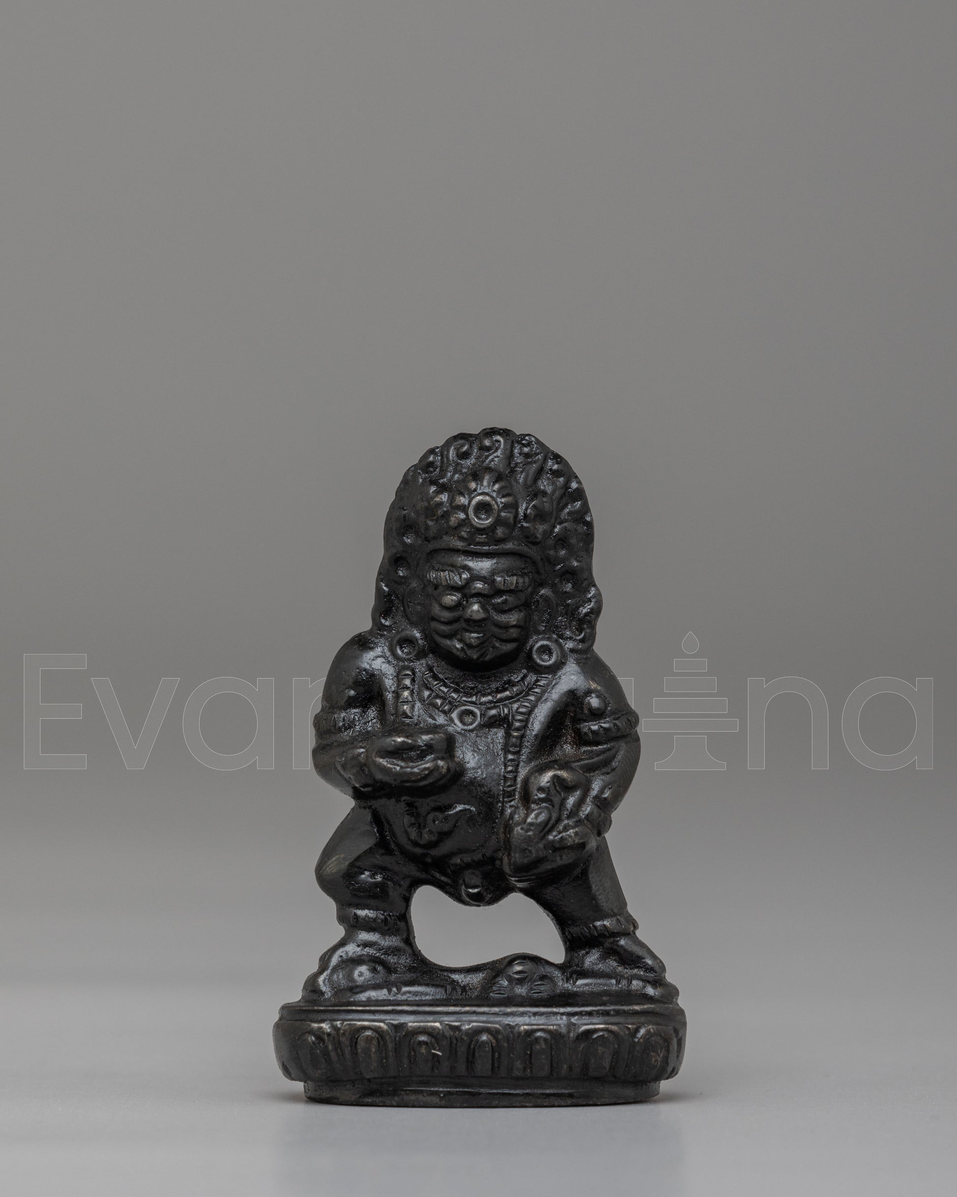 Machine Made Black Dzambhala Statue