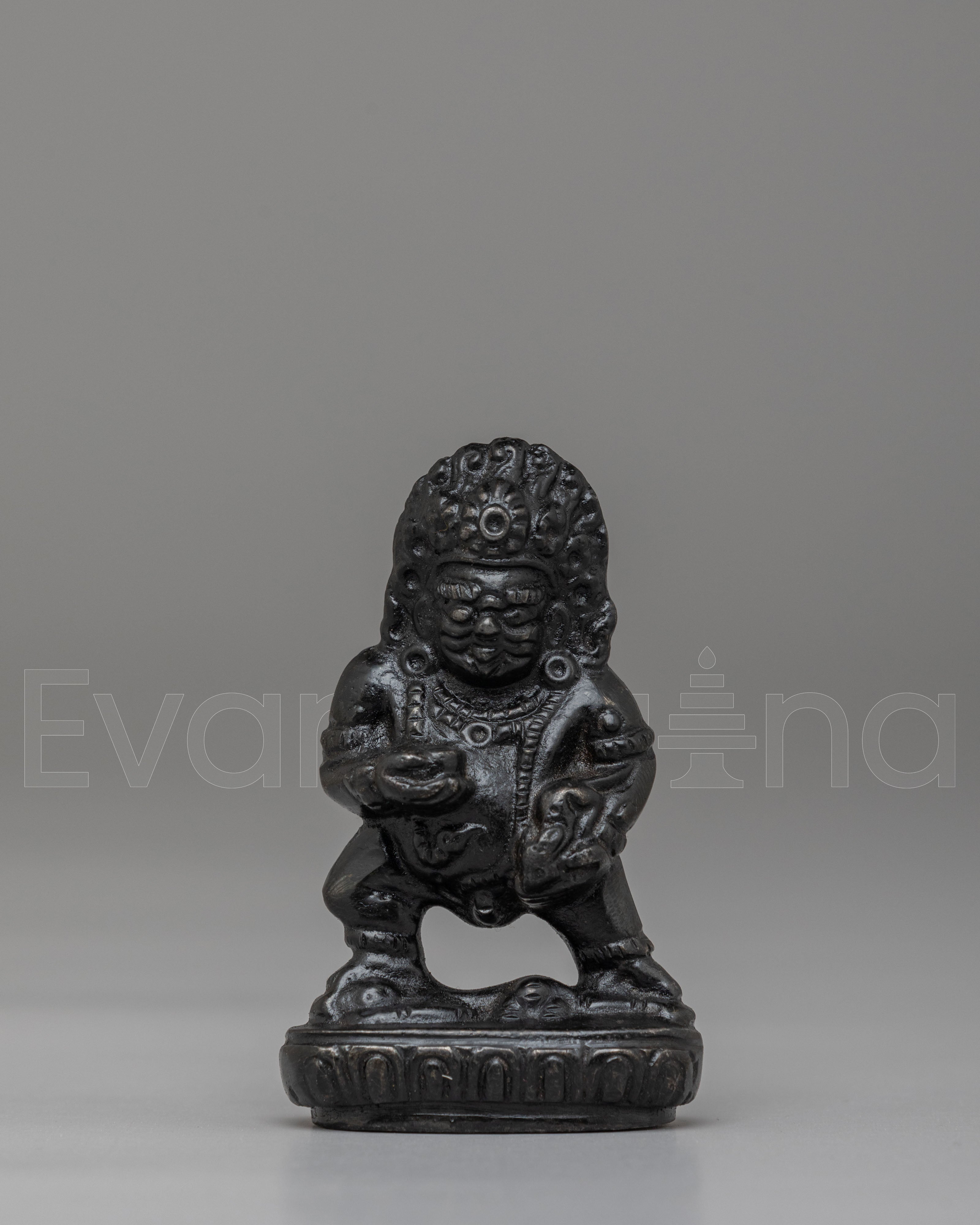 Machine Made Black Dzambhala Statue