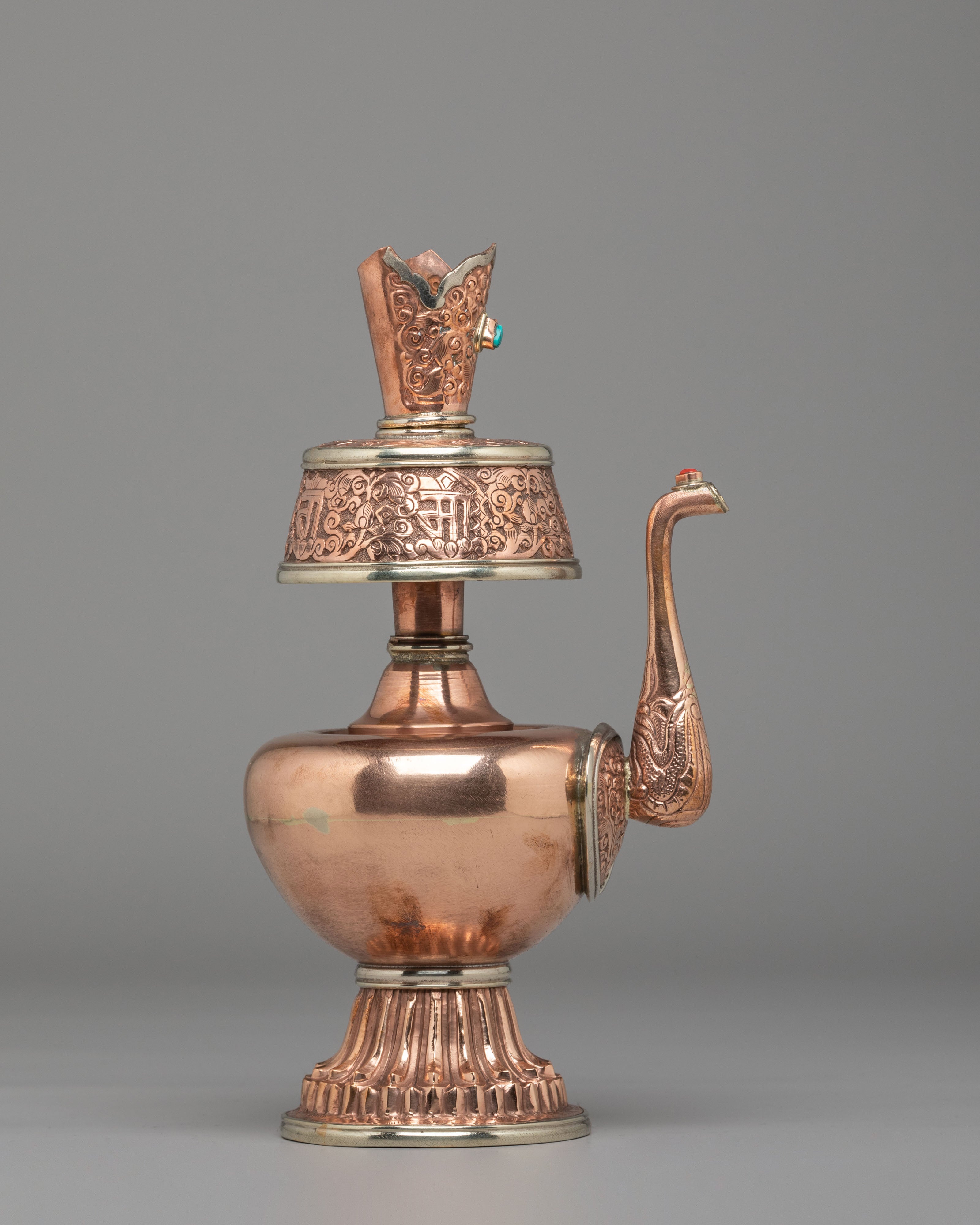 Buddhist Ritual Bhumba Set | Tibetan Copper Bhumba