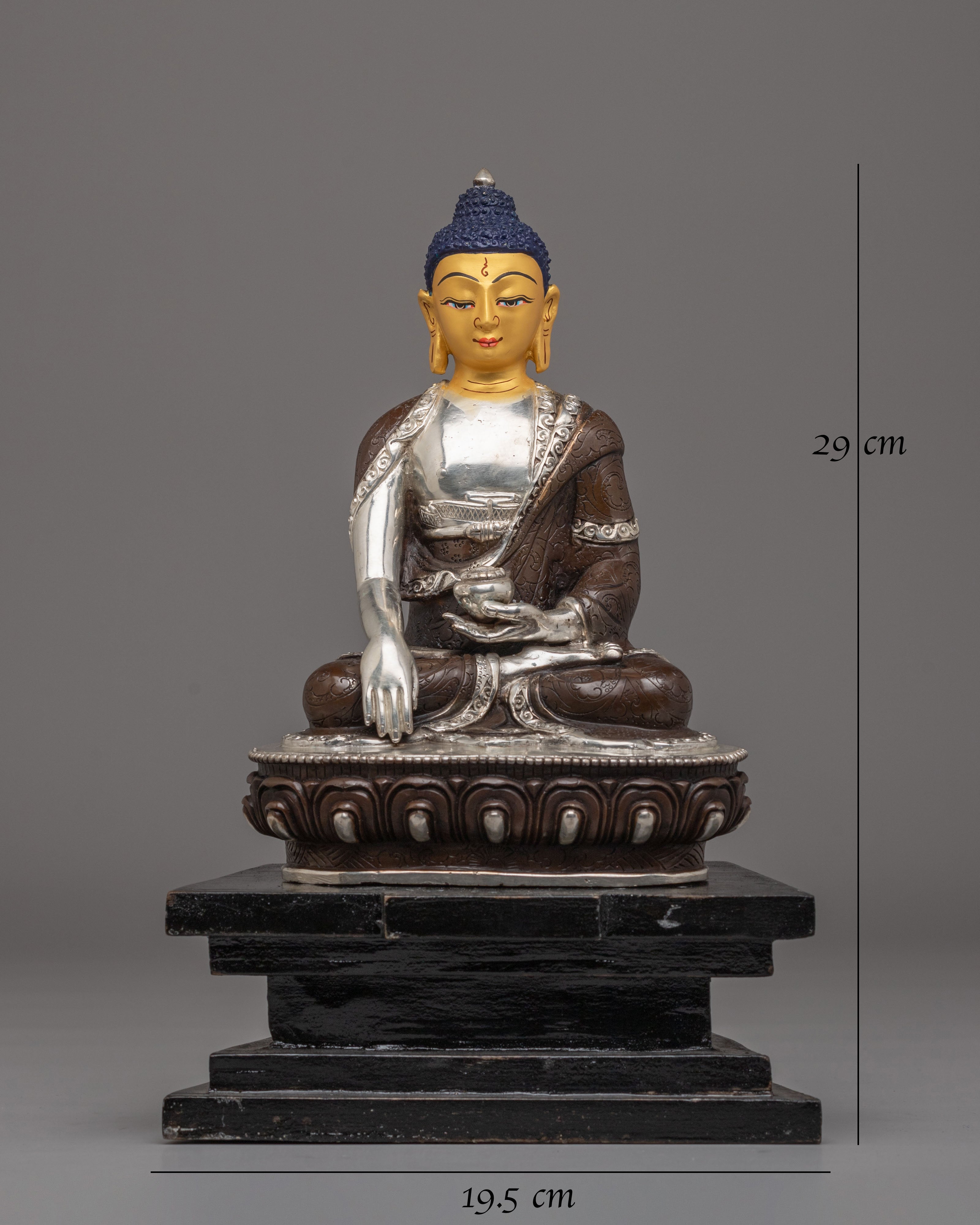 Traditional Shakyamuni Buddha Altar Statue | Himalayan Decor