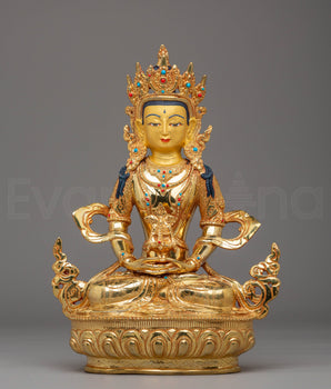 Amitayus Handcrafted Copper Statue