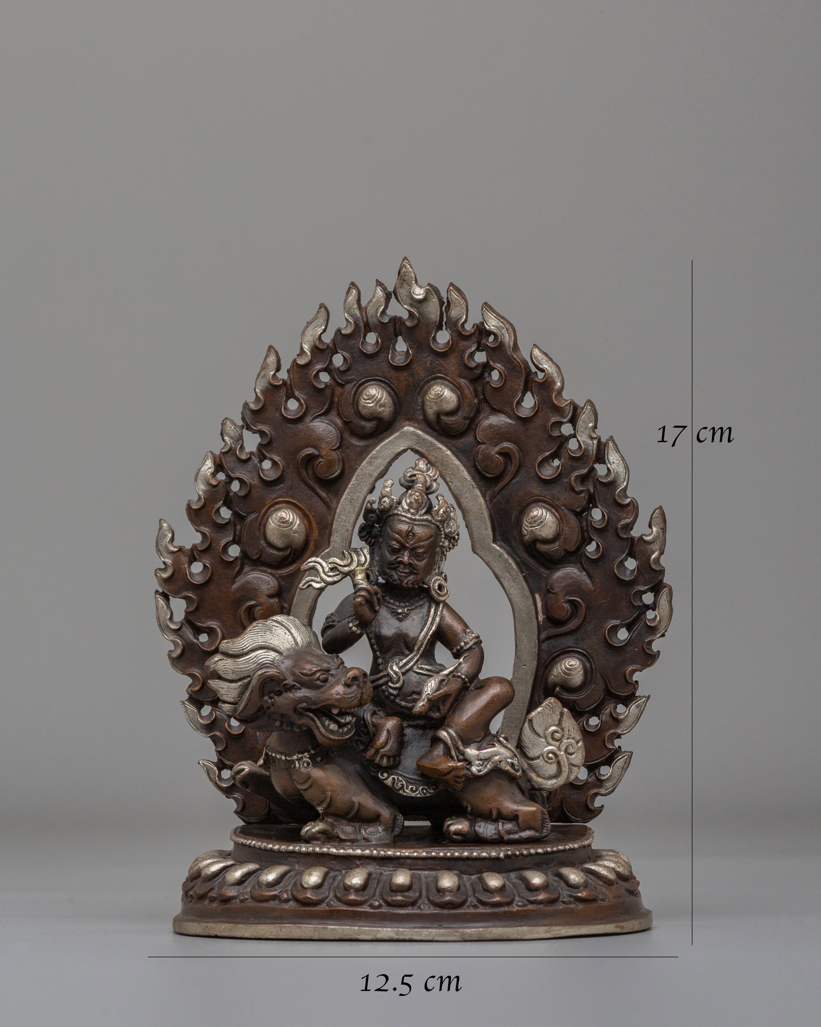 Buddhist Wealth Deity Namtoshe Sculpture | Tibetan Guardian Deity