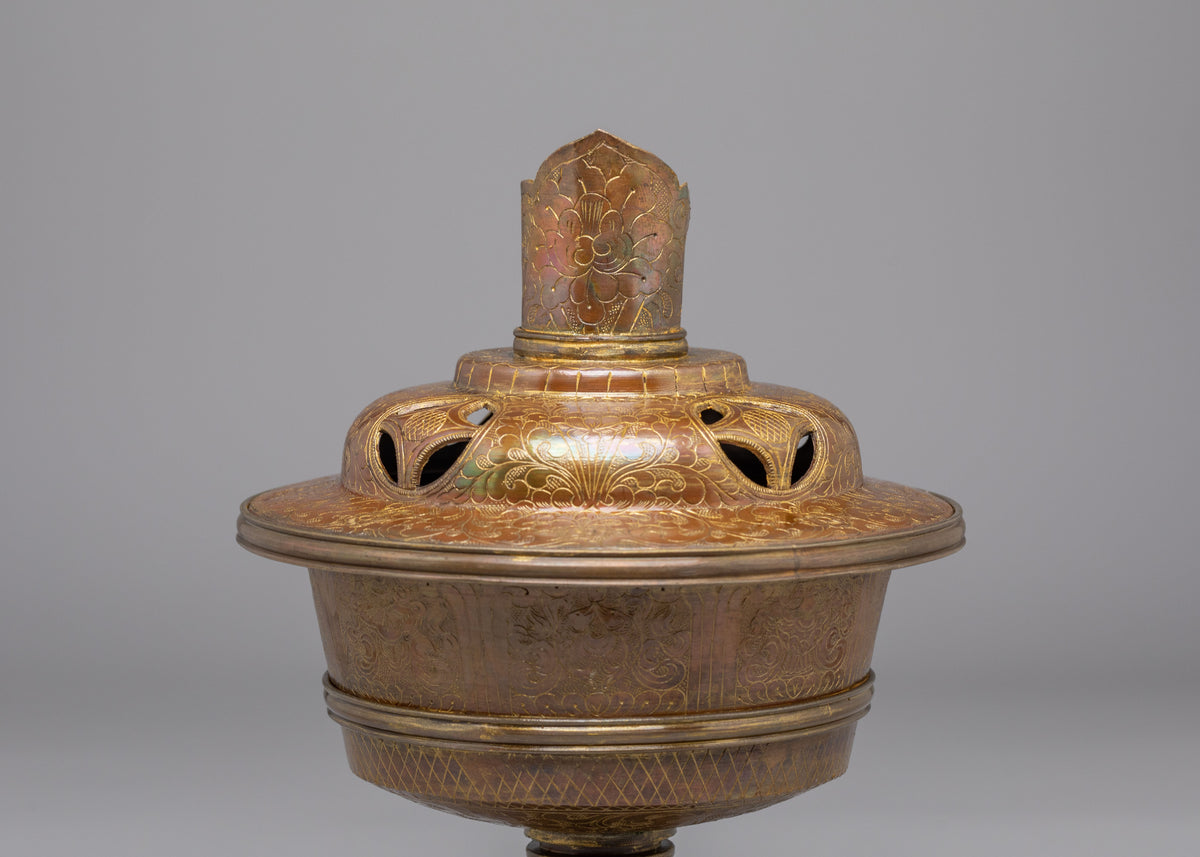 Ceremonial Butter Lamp | Tibetan Meditation & Altar Decor