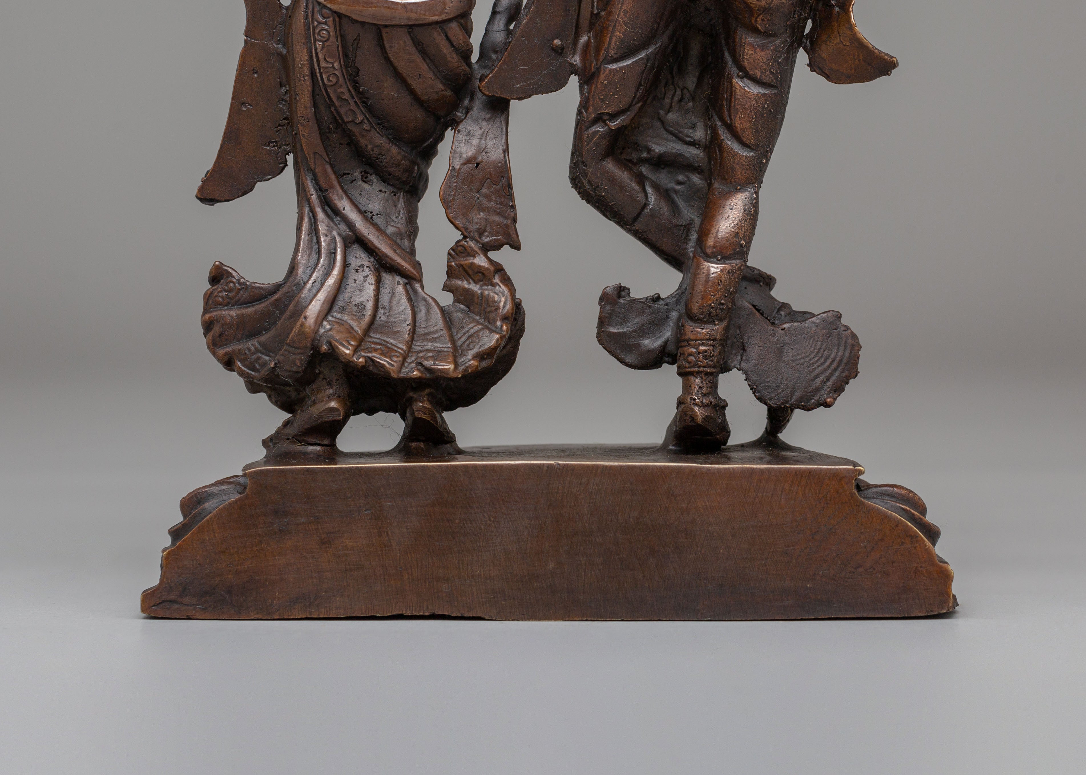 Traditional Sacred Radha Krishna Statue | Hindu Deity Figurine