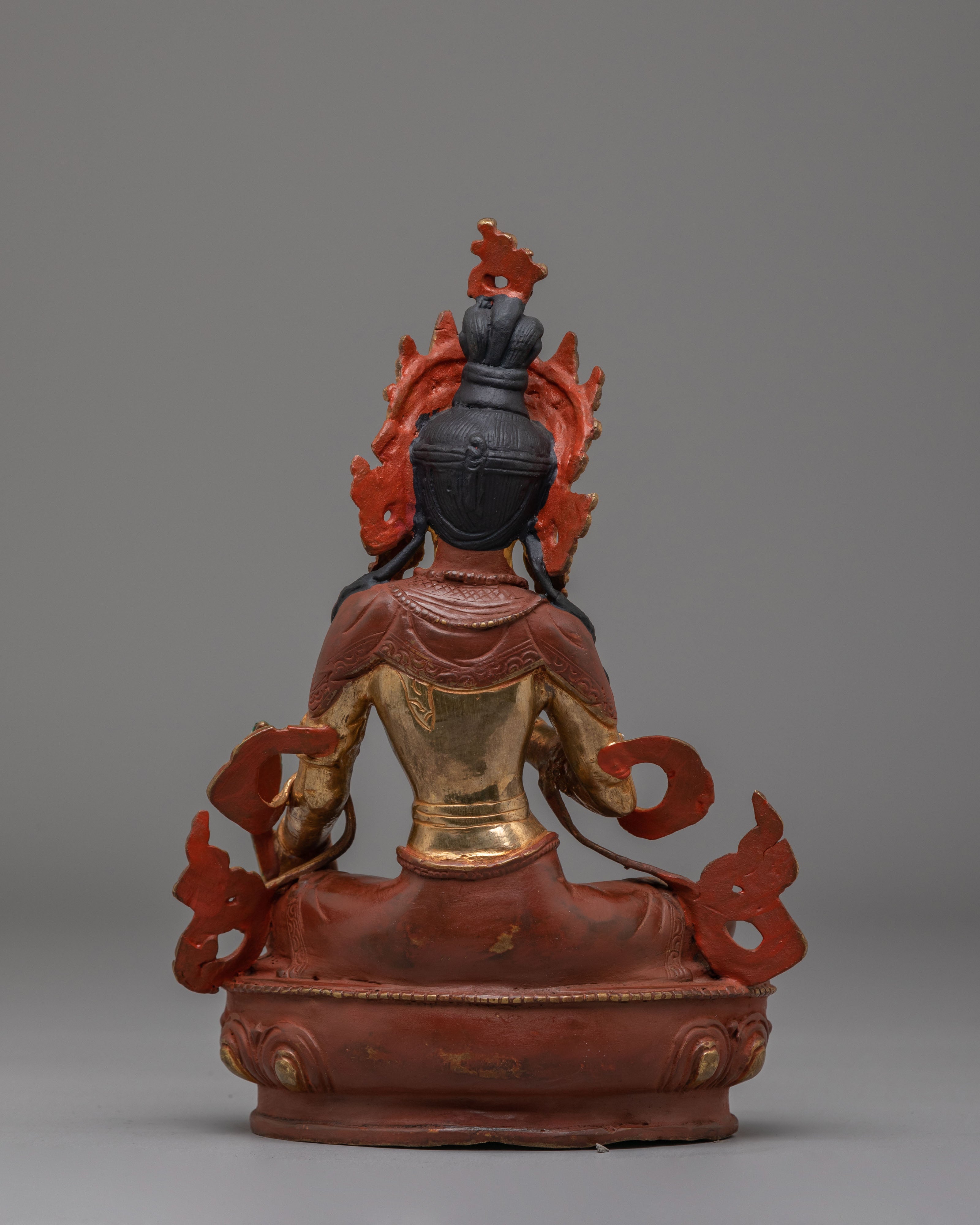 Bodhisattva of Great Vows Ksitigarbha Statue | Tibetan Artwork for Spiritual Decor