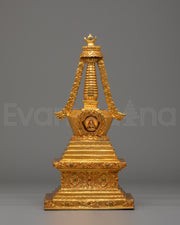 Handcrafted Enlightenment Stupa | Spiritual Home Decor