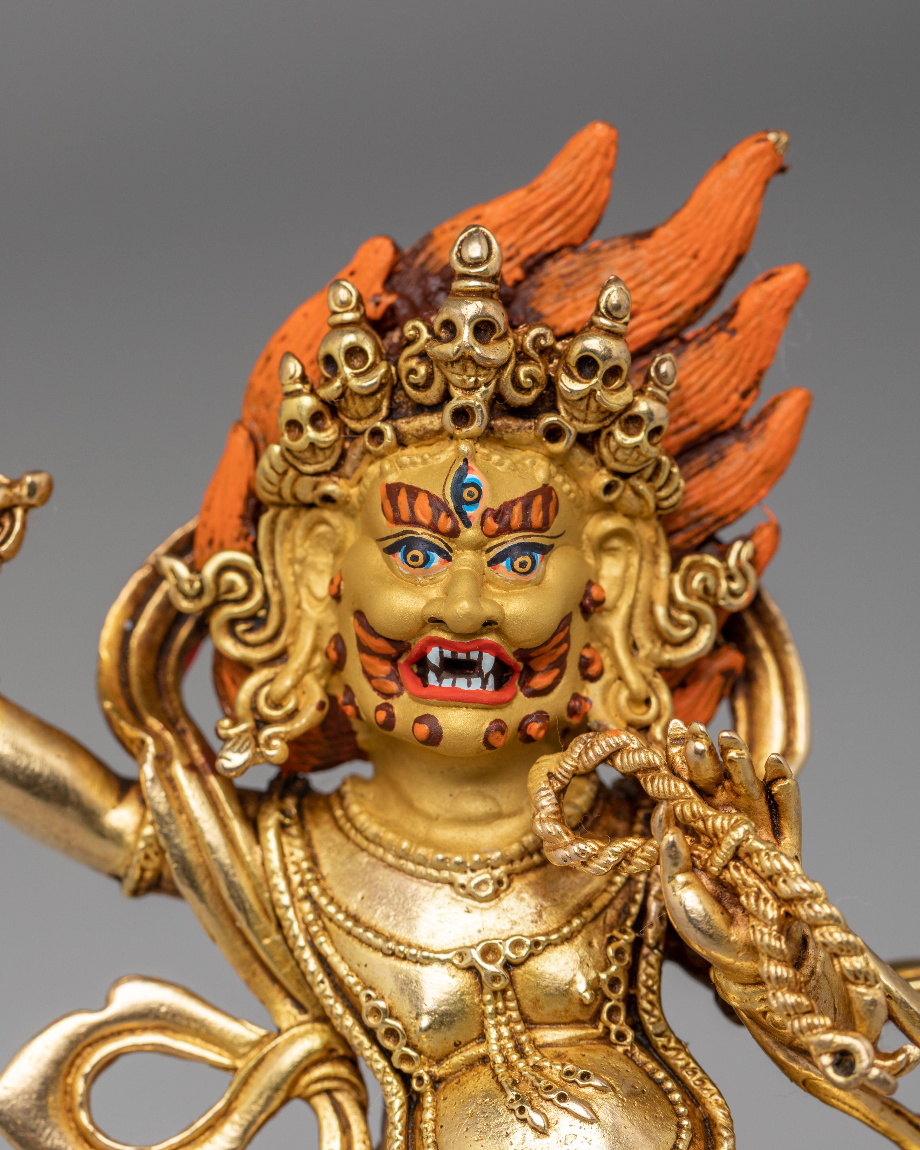 Machine Made Vajrapani Figurine | Buddhist Decor for Meditation Space