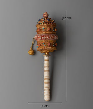 Spinning Tibetan Prayer Wheel | Meditation Tool