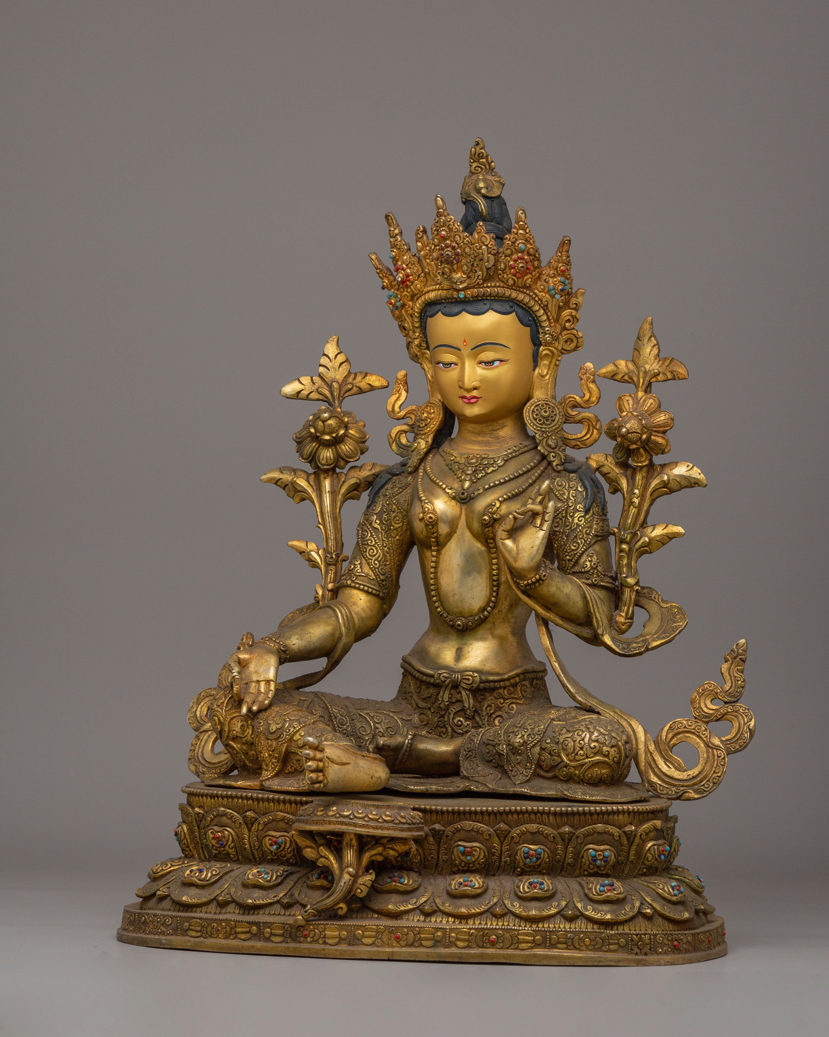 Sacred Green Tara Statue | Divine Feminine Energy for Healing