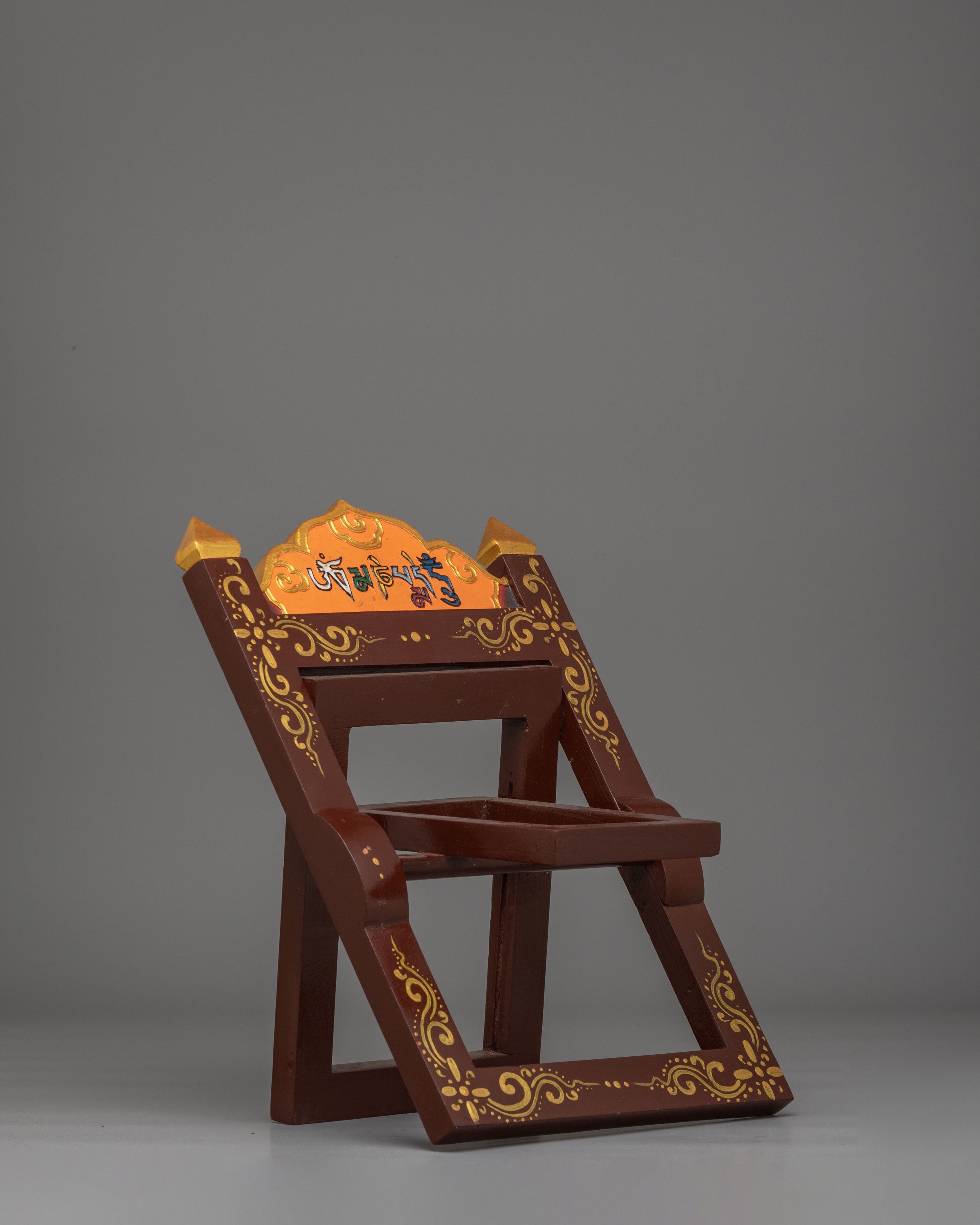 Tibetan Wooden Book Stand | Sacred Decor