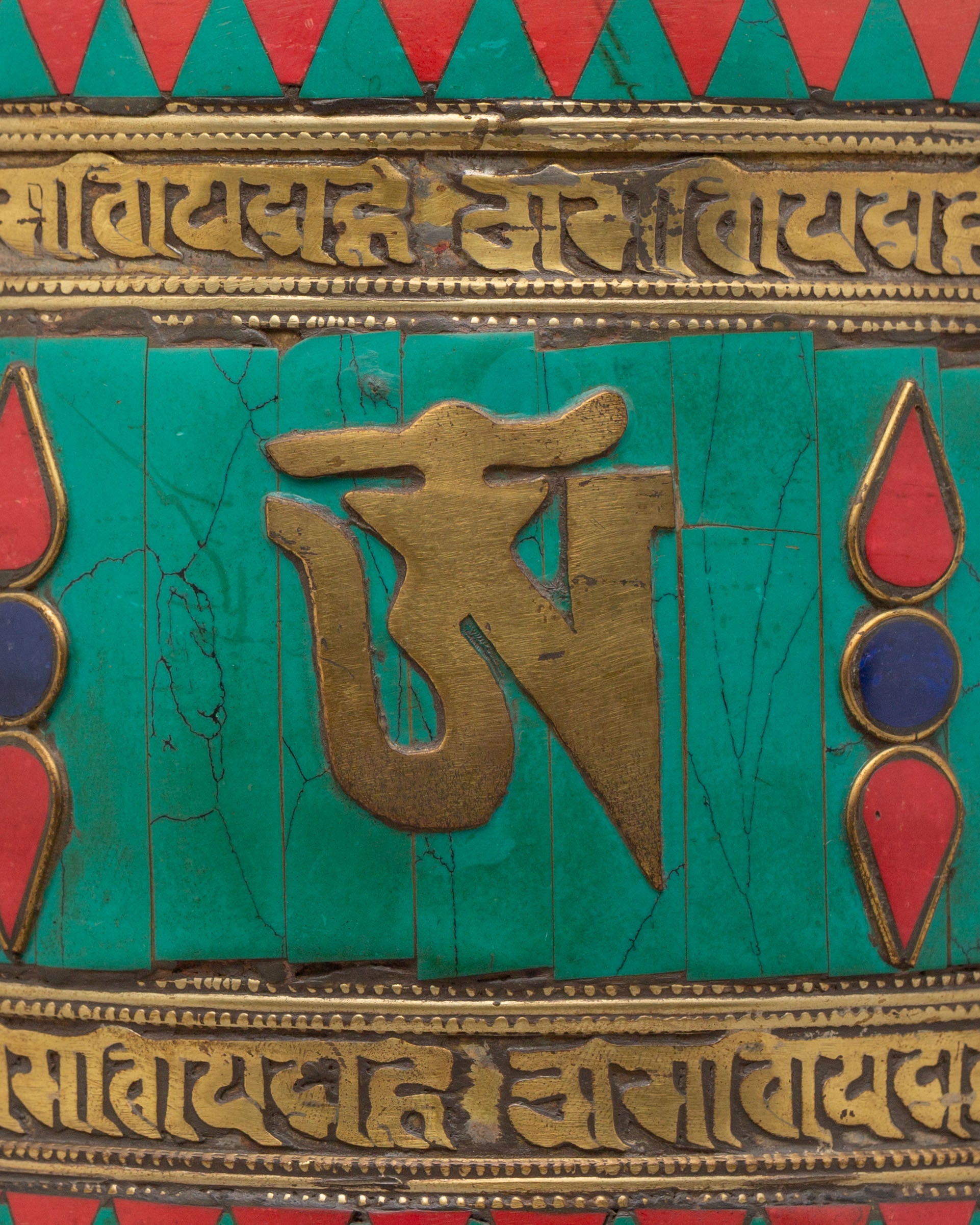 Sacred Altar Mantra Prayer Wheel | Handcrafted Tibetan Mantra Spinner