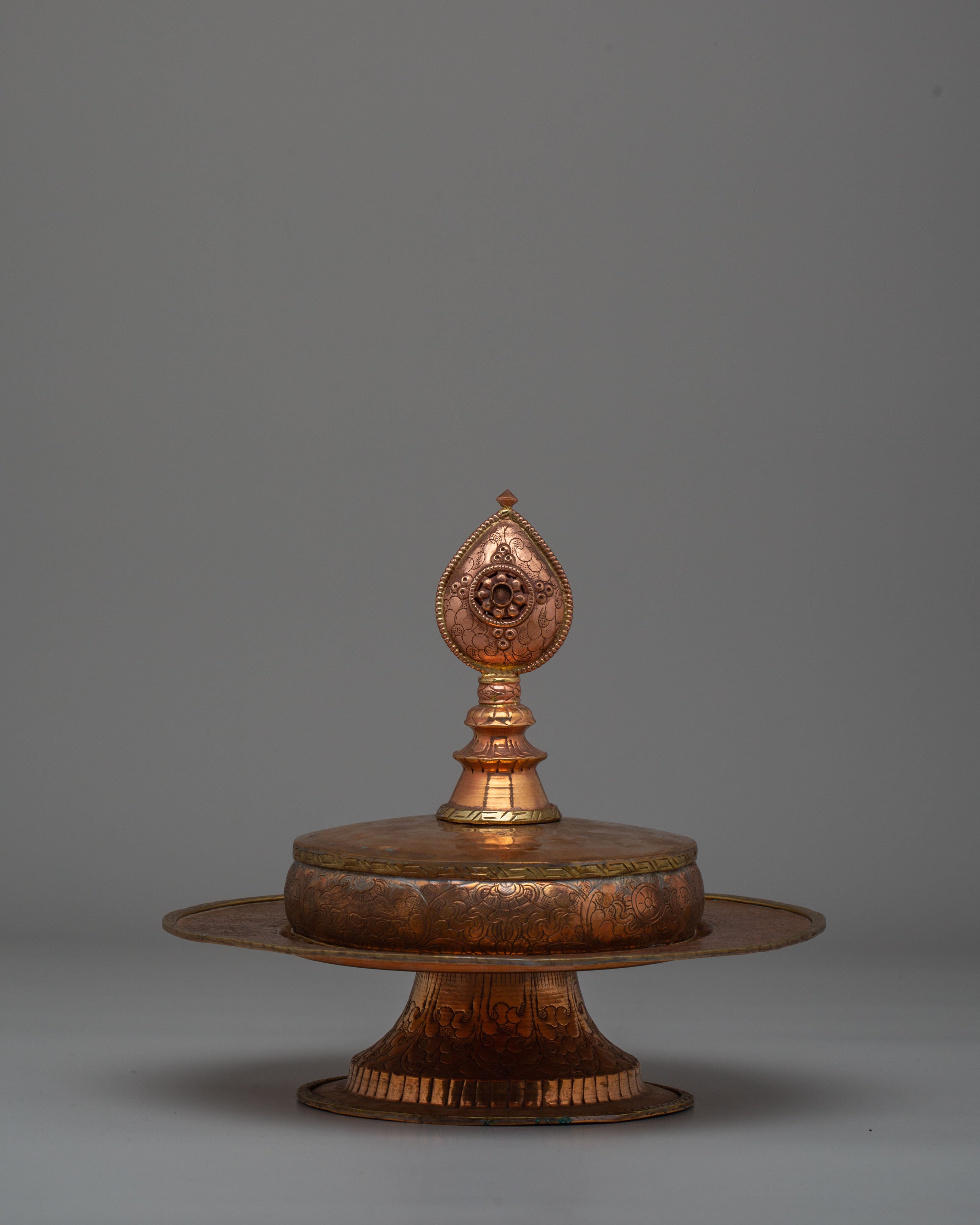 Tibetan Mandala Offering Ritual Set | Sacred Spiritual Decor for Meditation