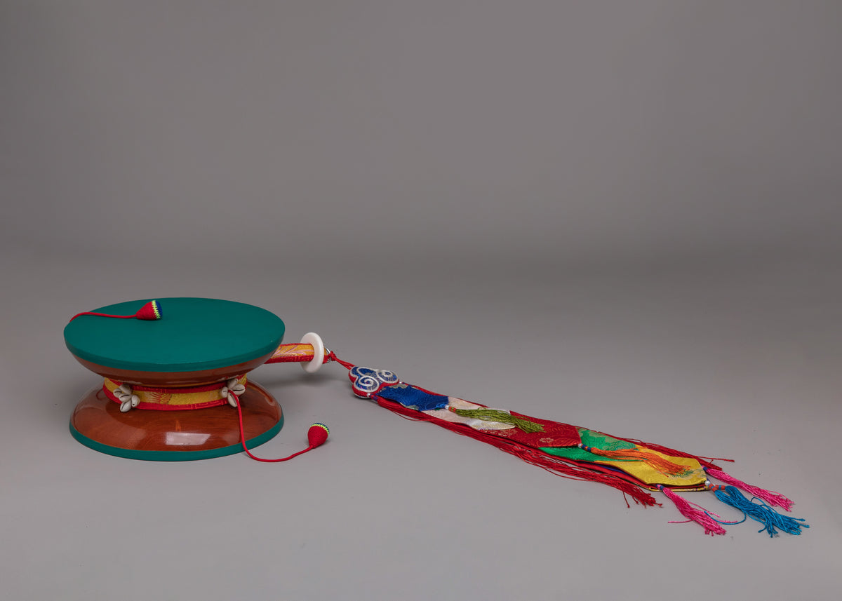 Tibetan Ritual Damaru Drum | A Sacred Tool for Meditation & Prayer