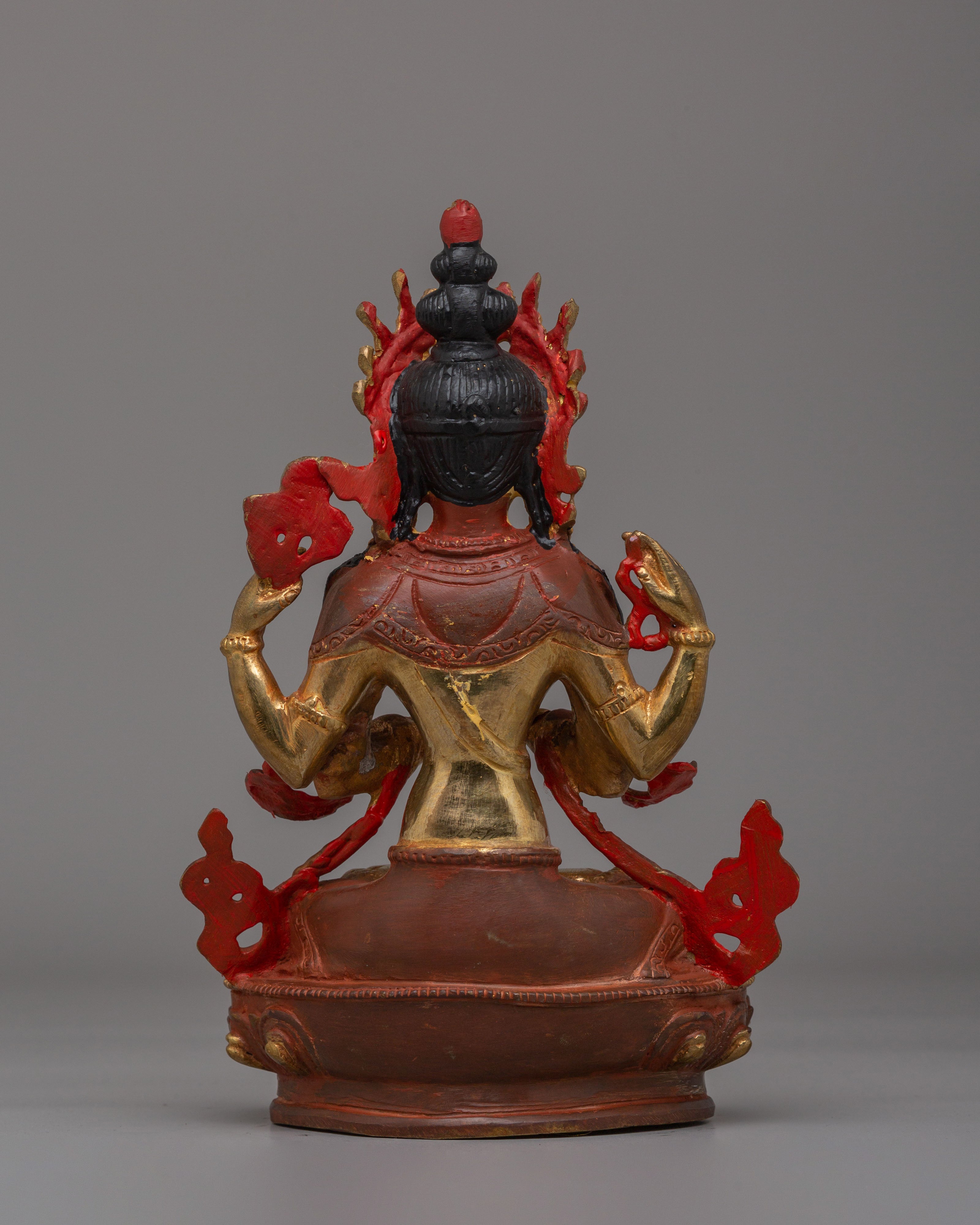 Sacred Chenrezig Statue for Altar | Tibetan Bodhisattva Statue