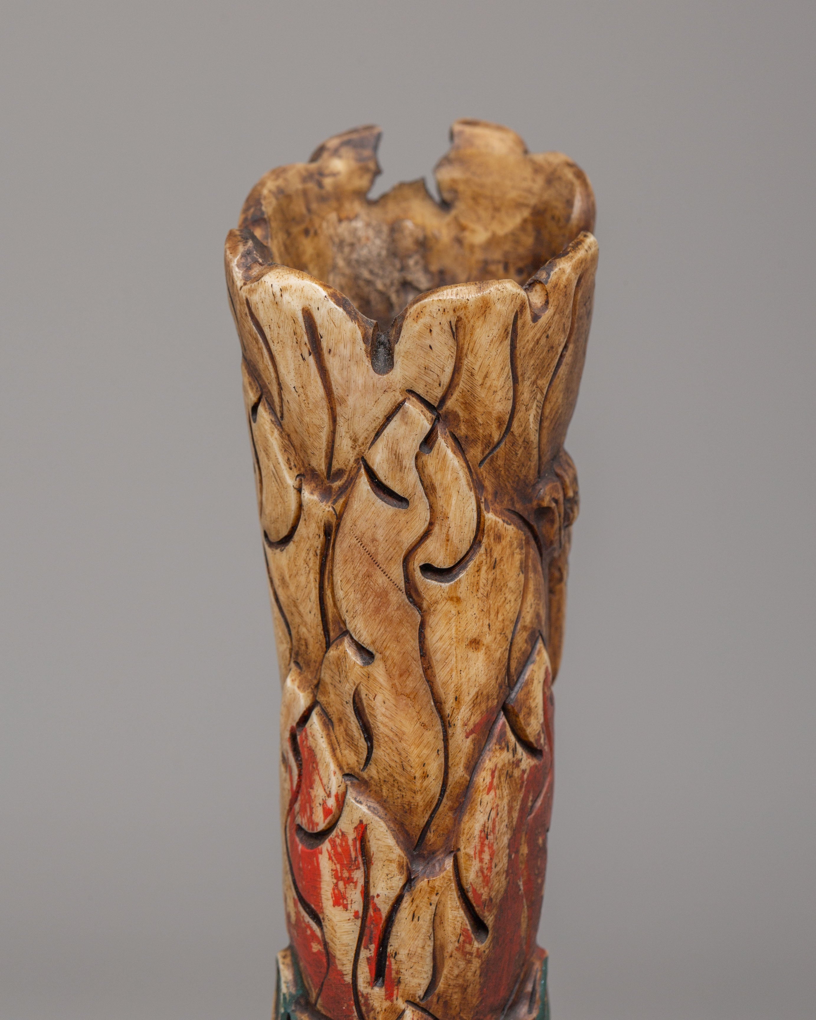 Handcrafted Mahakala Bone | Tibetan Protector Deity