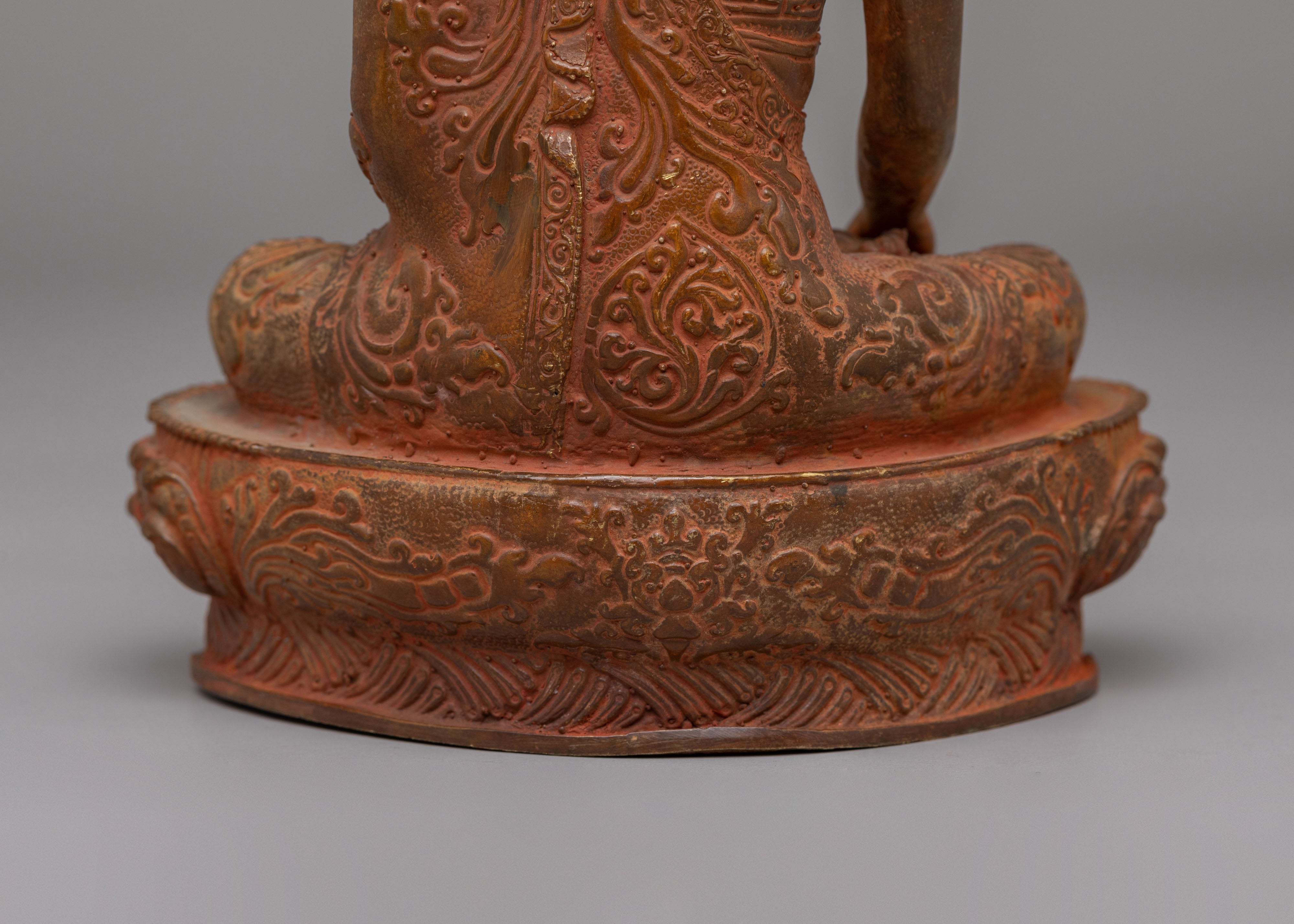 Tibetan Shakyamuni Buddha Divine Statue | Buddha for Spiritual Decor