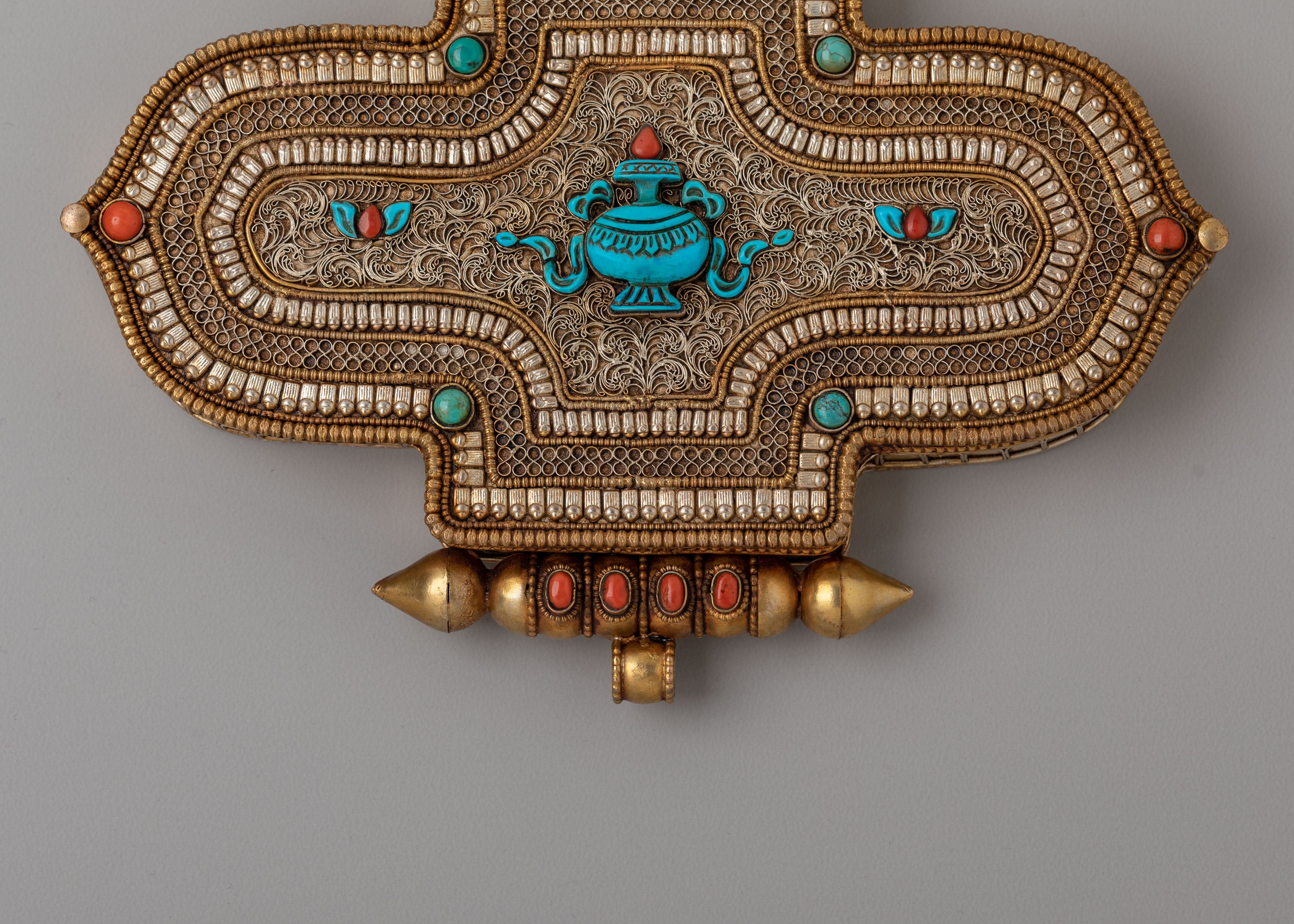 Himalayan Ghau Box Amulet | Spiritual Copper Box for Sacred Items