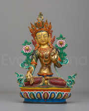 Handmade White Tara Statue for Healing
