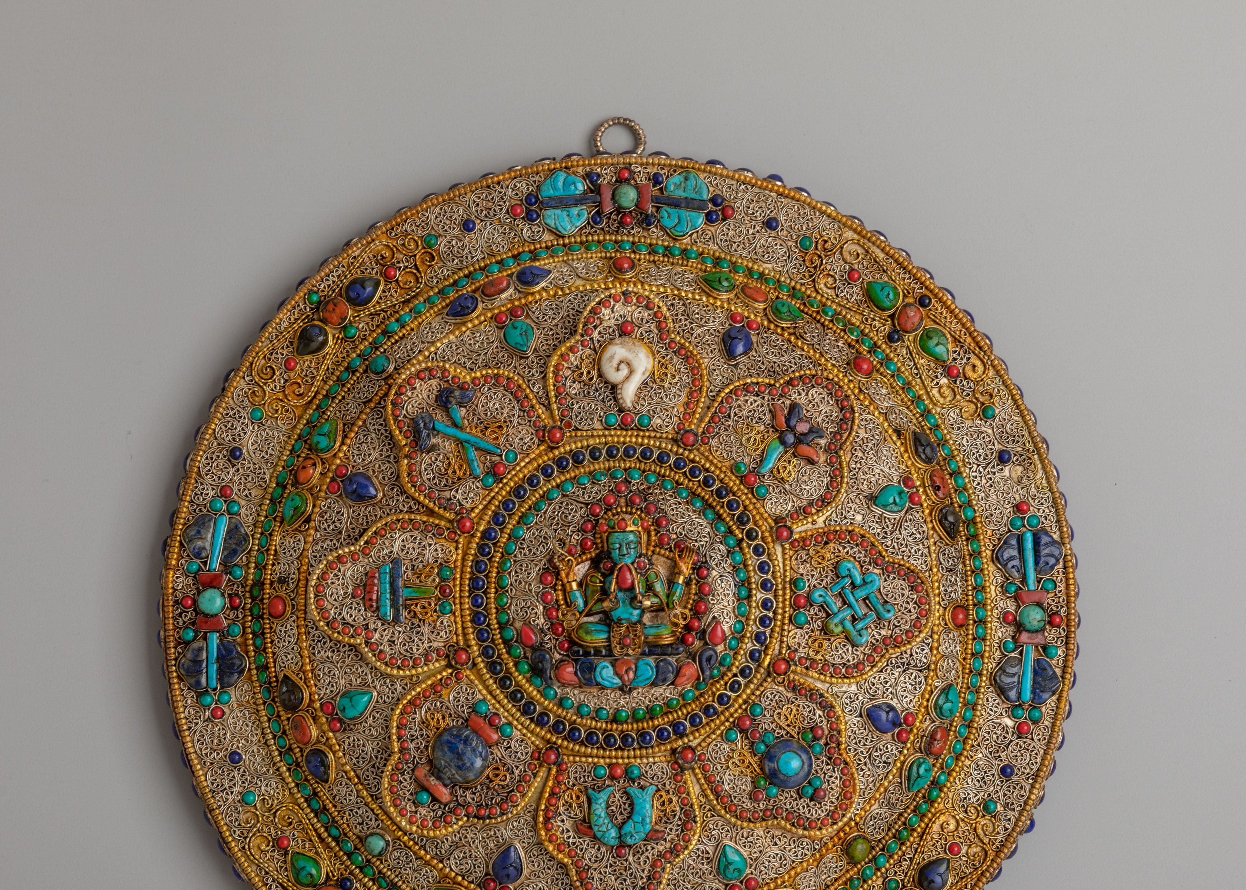 Sacred Chenrezig Mandala Wall Hanging | Spiritual Art for Meditation and Blessings