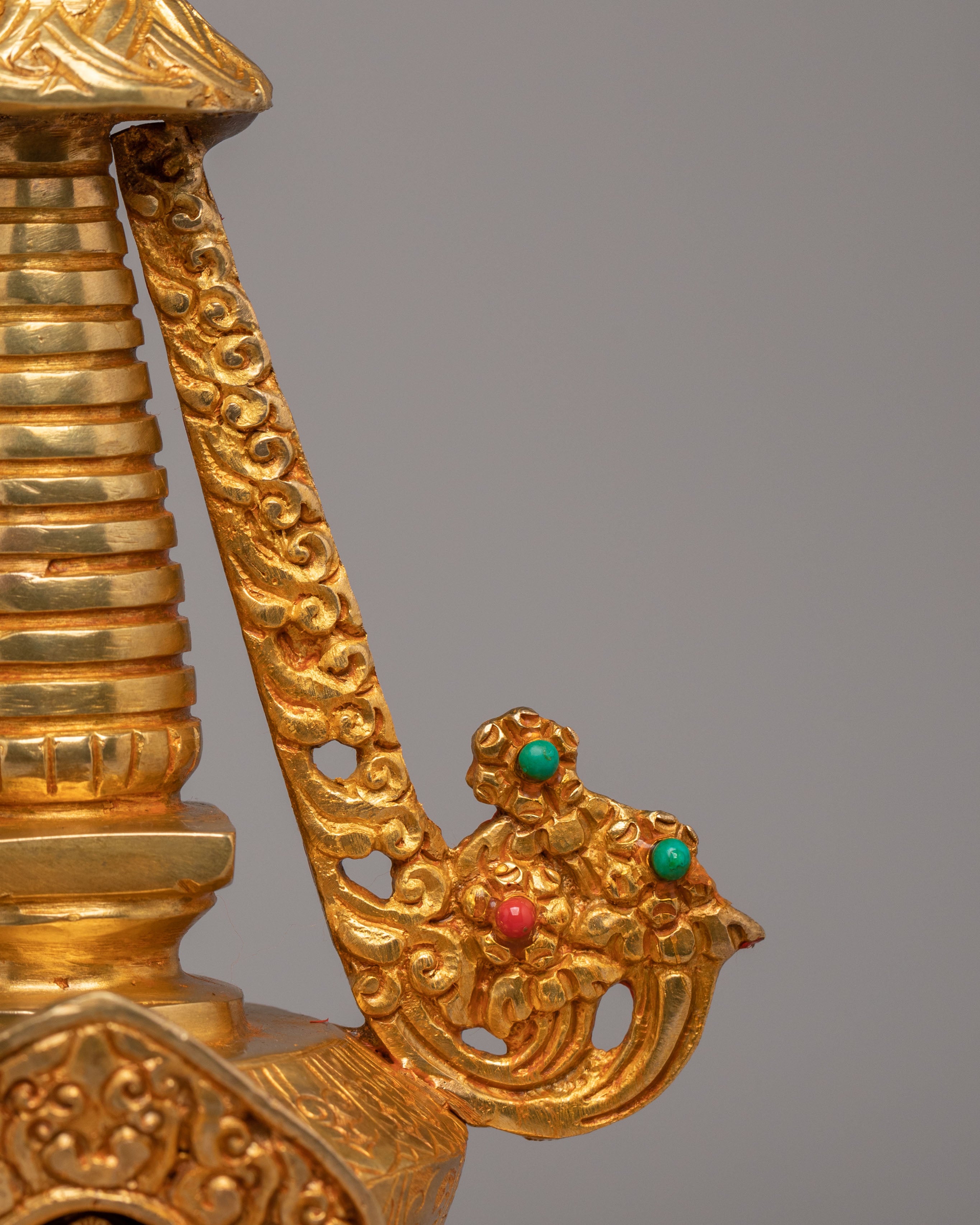 Traditional Stupa Of Many Doors | Handcrafted Tibetan Buddhist Shrine