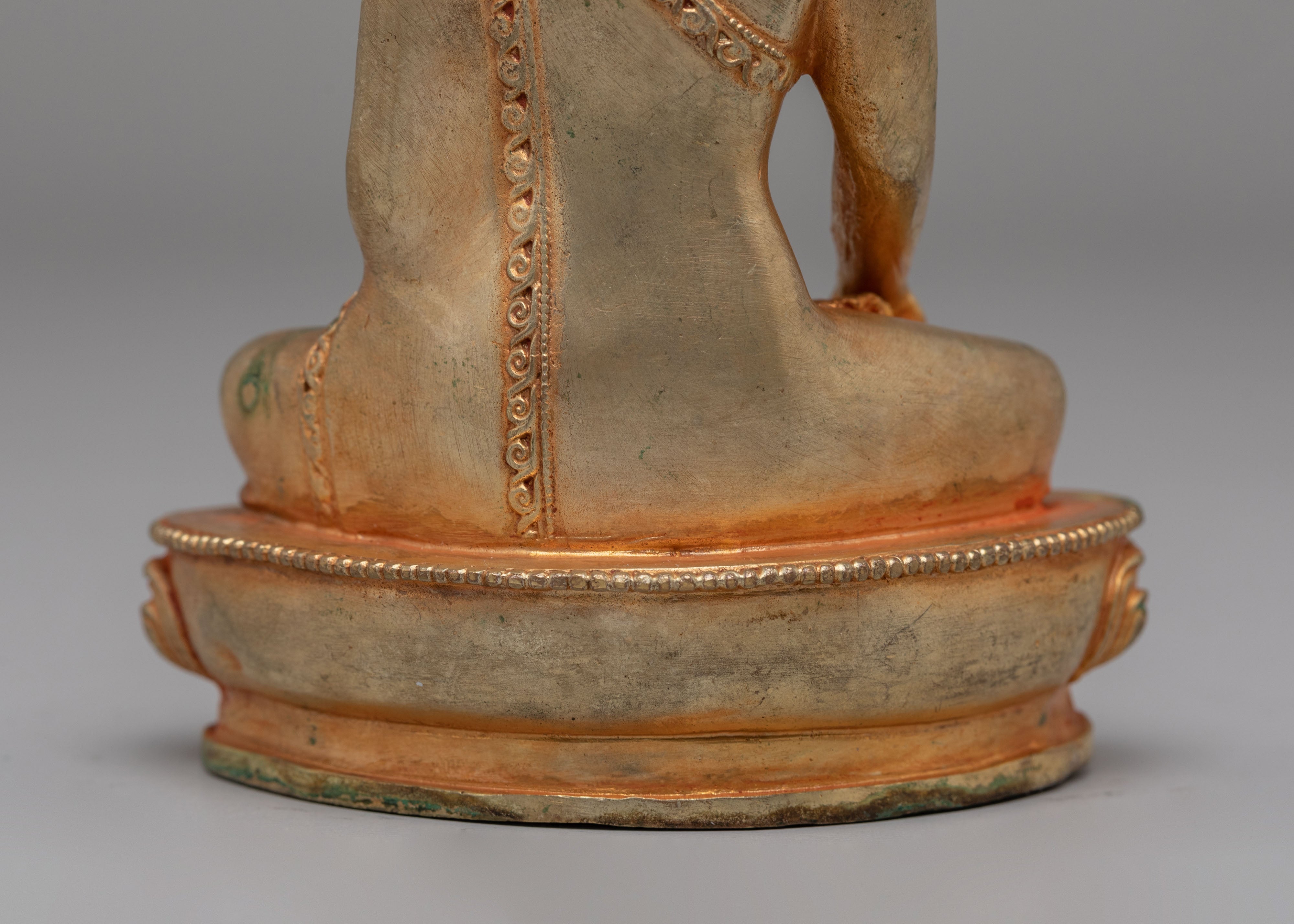 Handcrafted Shakyamuni Buddha Sculpture for Peace | Spiritual Decor